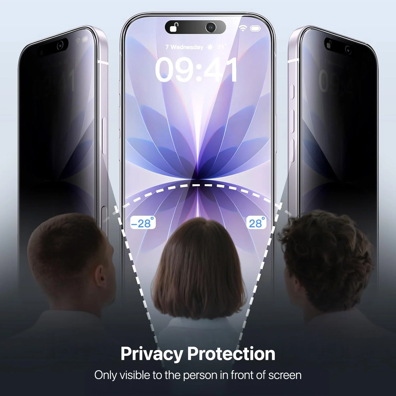 Vaku Luxos ® Apple iPhone 17 Series Privacy Tempered Glass Screen Protector Guard - Image 8