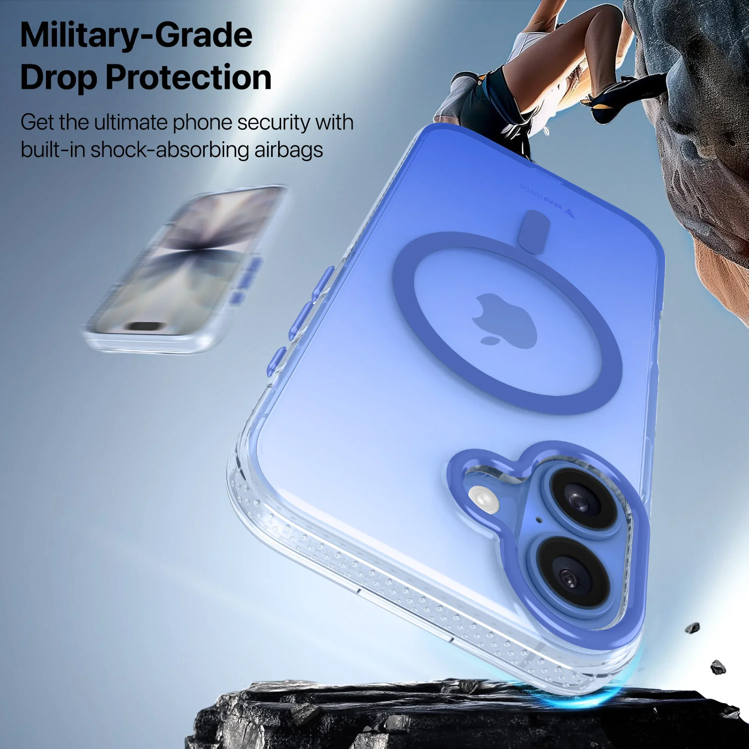 Vaku Luxos ® Apple iPhone 17 Triton Magpro Dual Matte Tone Back Cover - Image 4