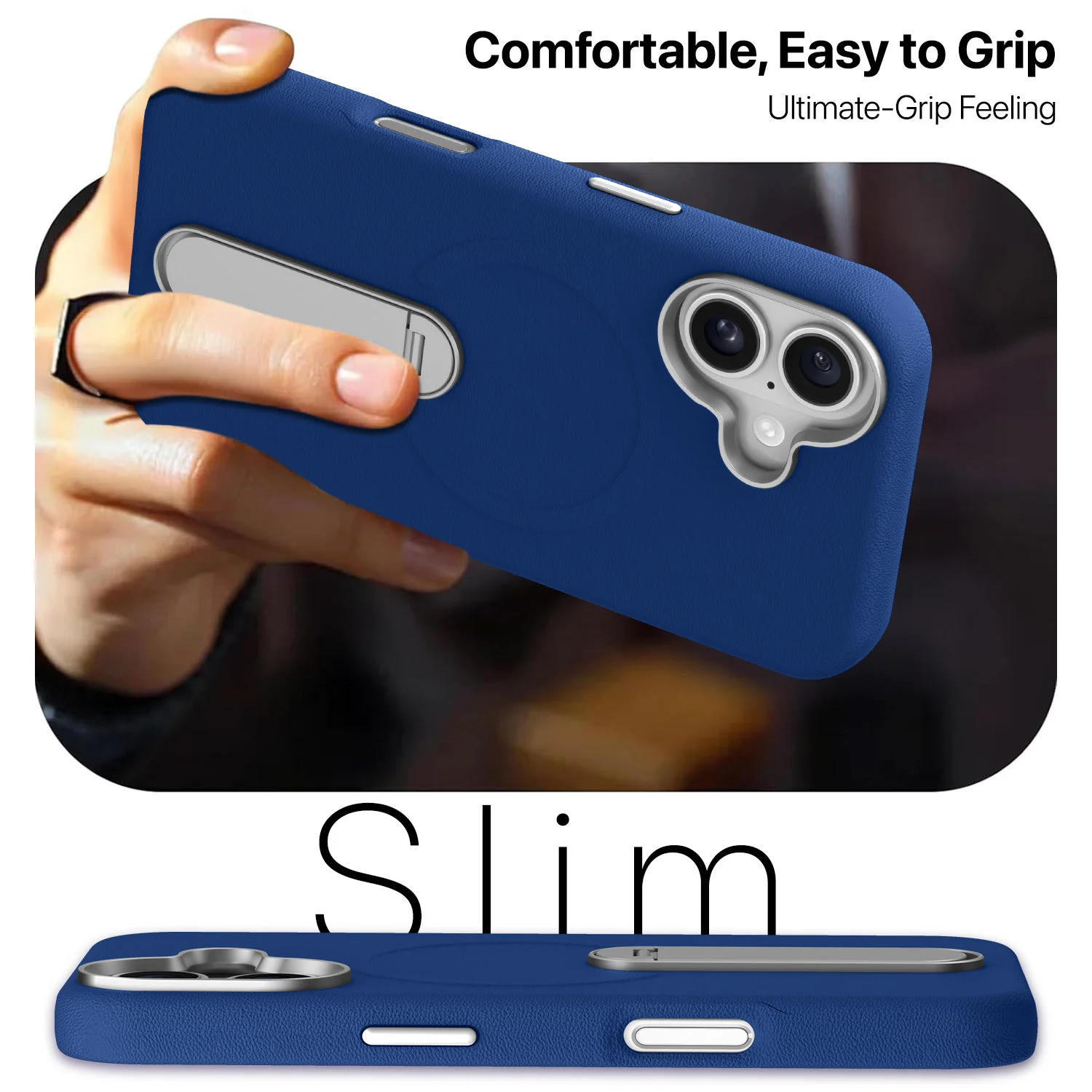 Vaku Luxos ® Apple iPhone 17 Zayro Magpro Leather Scratch Resistant Back Cover - Image 4