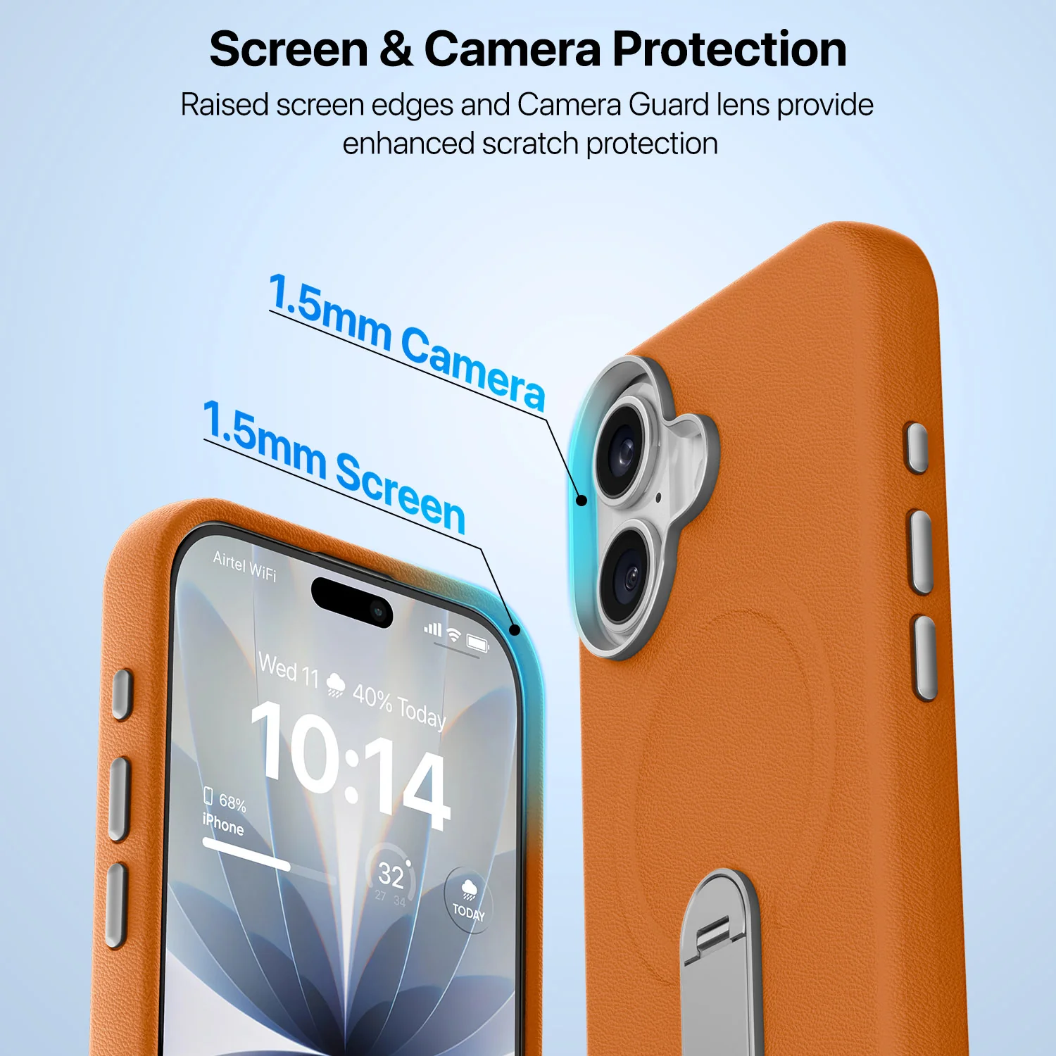 Vaku Luxos ® Apple iPhone 17 Zayro Magpro Leather Scratch Resistant Back Cover - Image 6