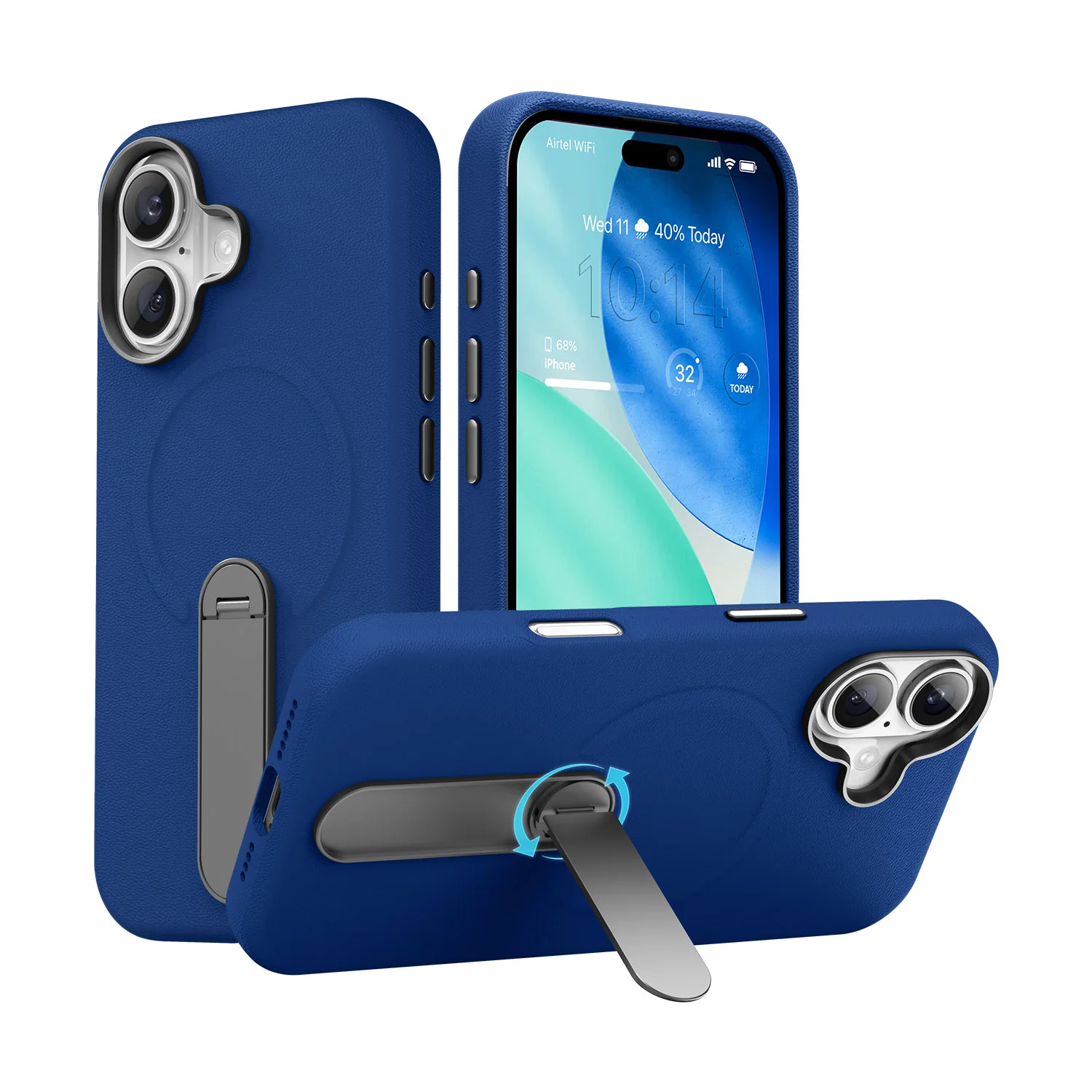 Vaku Luxos ® Apple iPhone 17 Zayro Magpro Leather Scratch Resistant Back Cover - Image 8