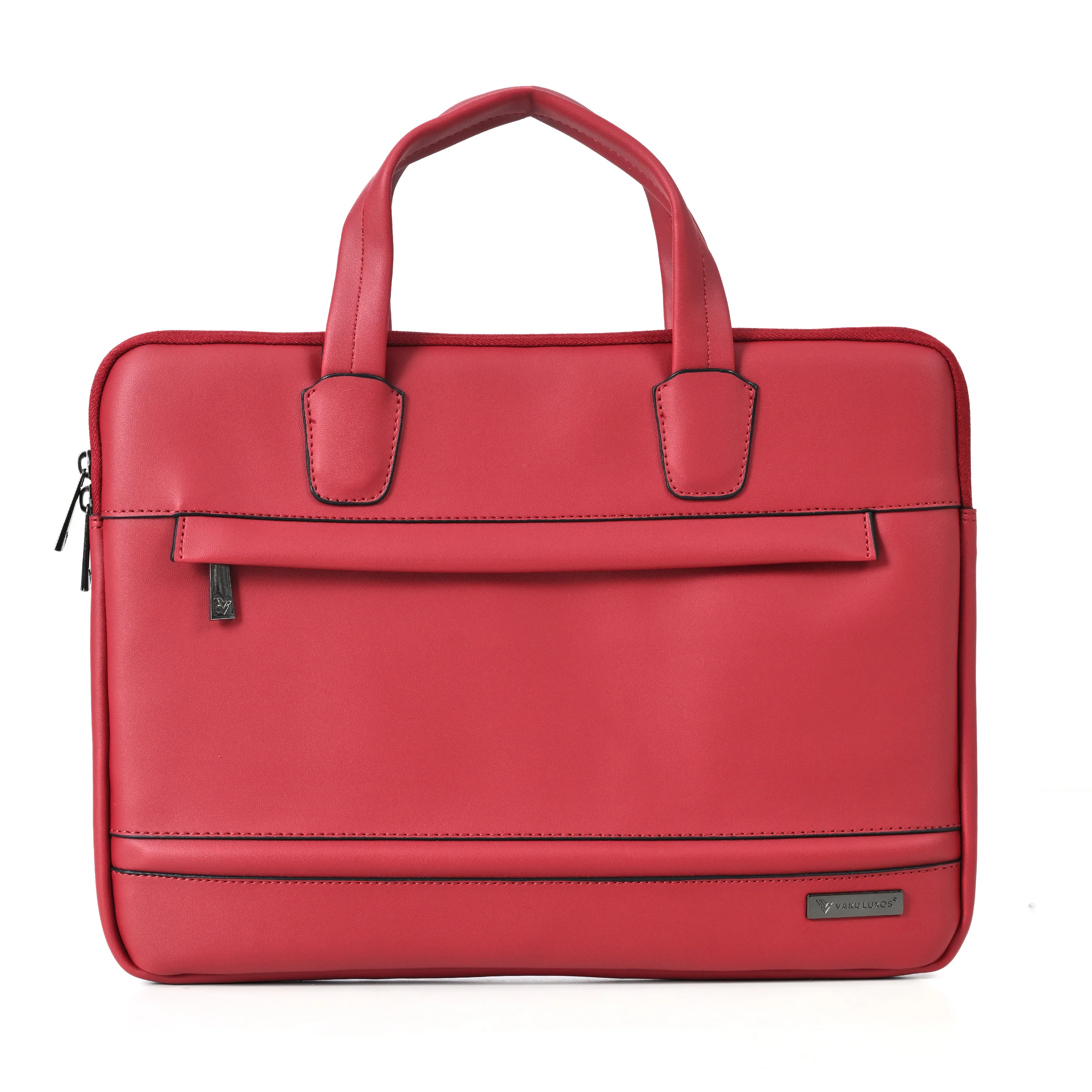 Vaku Luxos ® CASTINO 14 inch Laptop Bag Premium PU Leather Laptop Sleeve Messenger - Image 17