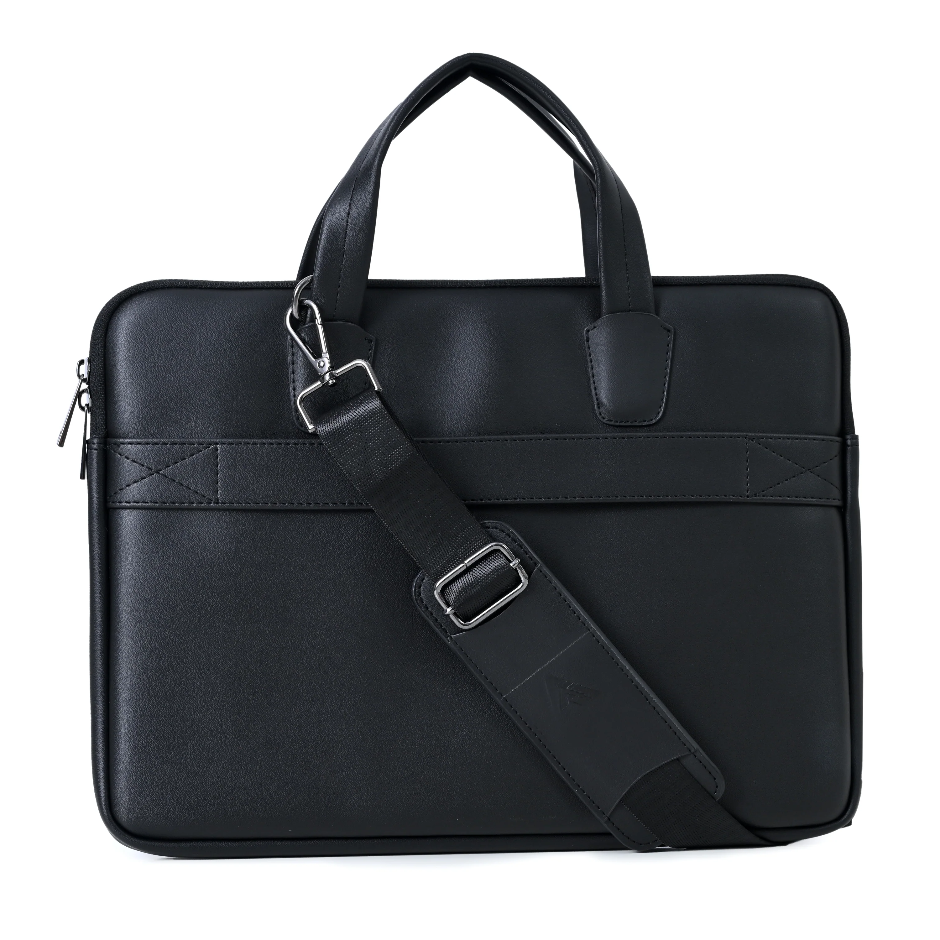 Vaku Luxos ® CASTINO 14 inch Laptop Bag Premium PU Leather Laptop Sleeve Messenger - Image 22