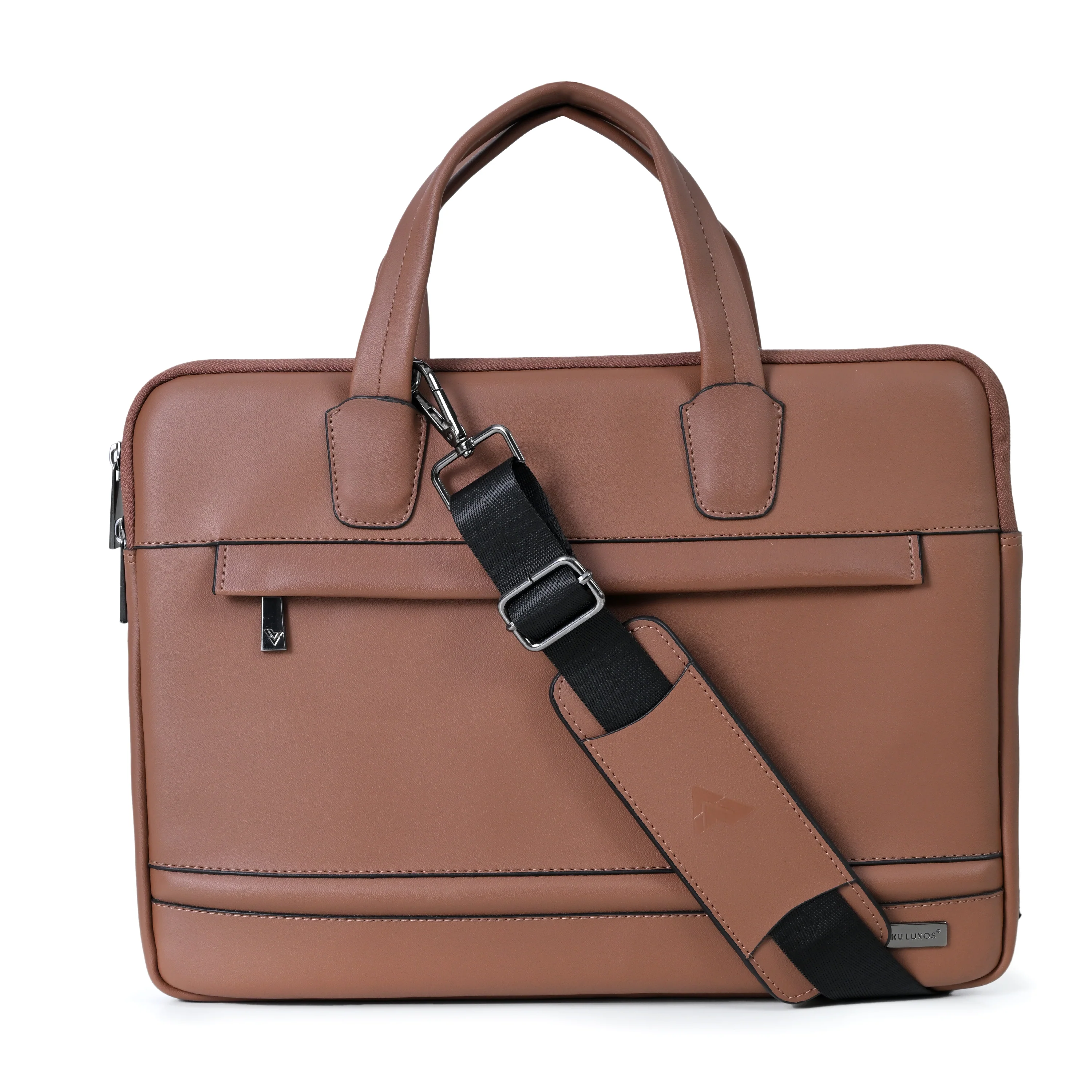 Vaku Luxos ® CASTINO 14 inch Laptop Bag Premium PU Leather Laptop Sleeve Messenger - Image 3