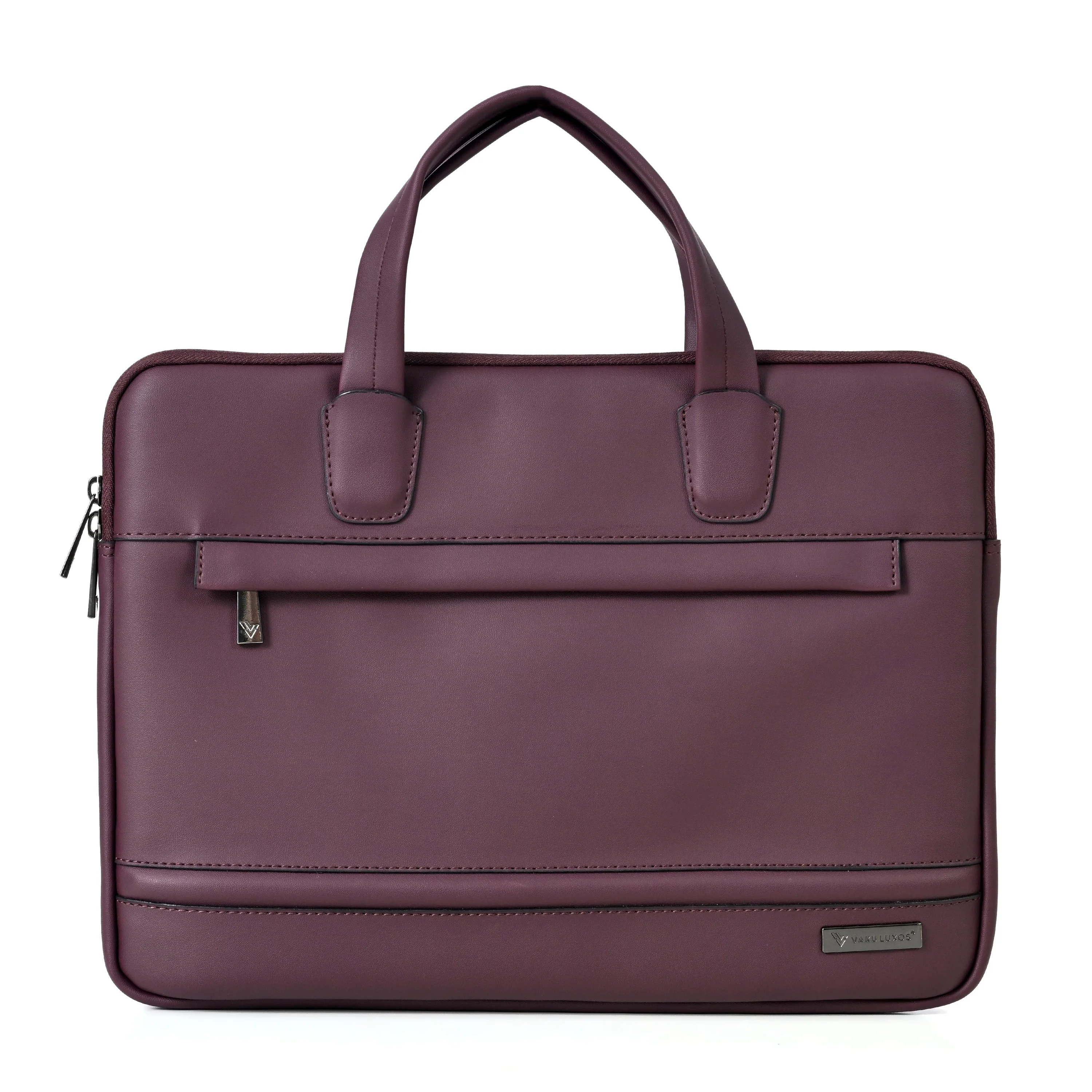 Vaku Luxos ® CASTINO 14 inch Laptop Bag Premium PU Leather Laptop Sleeve Messenger - Image 5