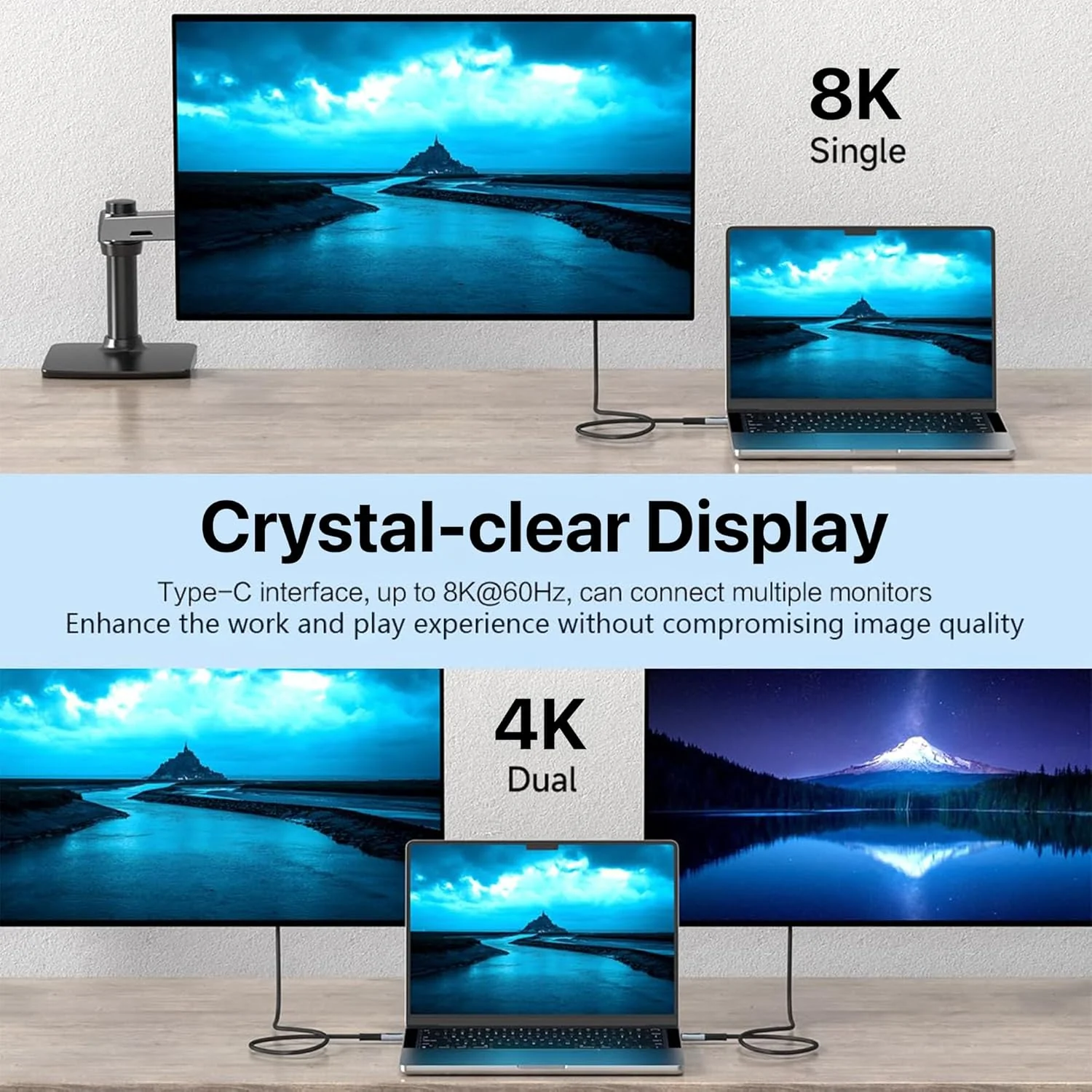 Vaku Luxos ® CRUZE 1M 240W USB4 / Thunderbolt 4 Type C to Type C Data Cable with Intelligent Power Display - Image 7