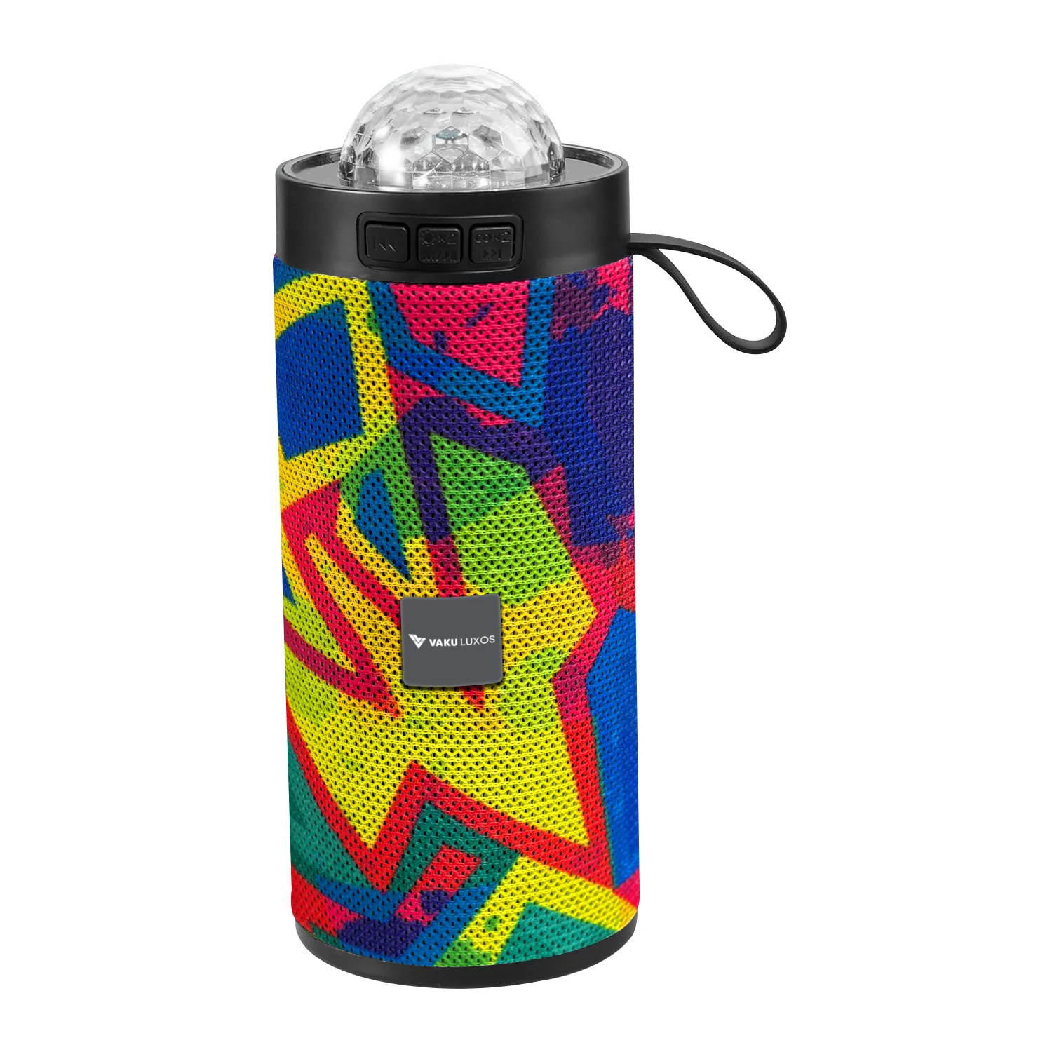 Vaku Luxos ® Groovio 15W Portable Bluetooth Party Speaker With Vibrant Pattern - Image 9