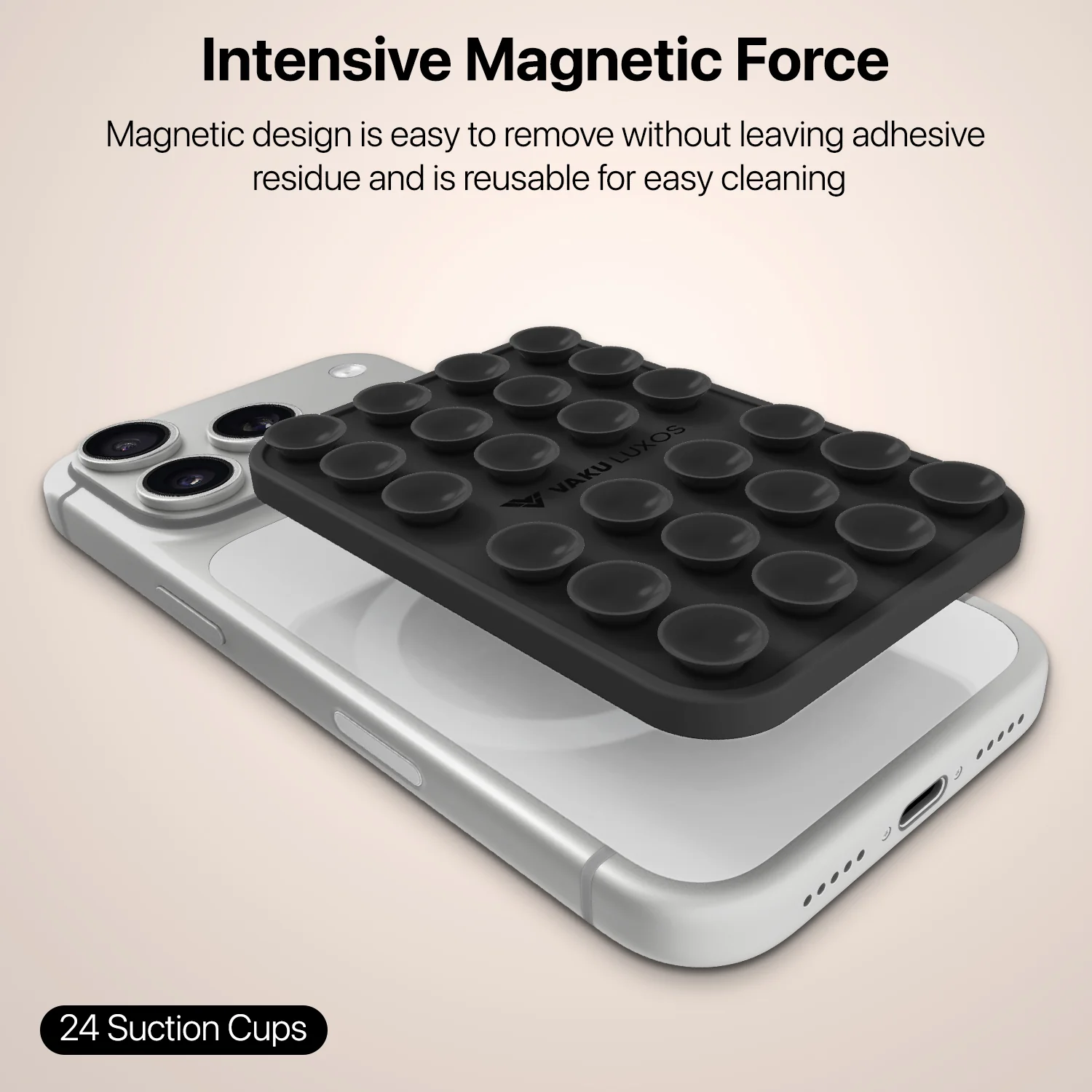 Vaku Luxos ® MAGMOUNT MagSafe Strong Magnetic Holder Phone Mount with Suction Cup - Image 4