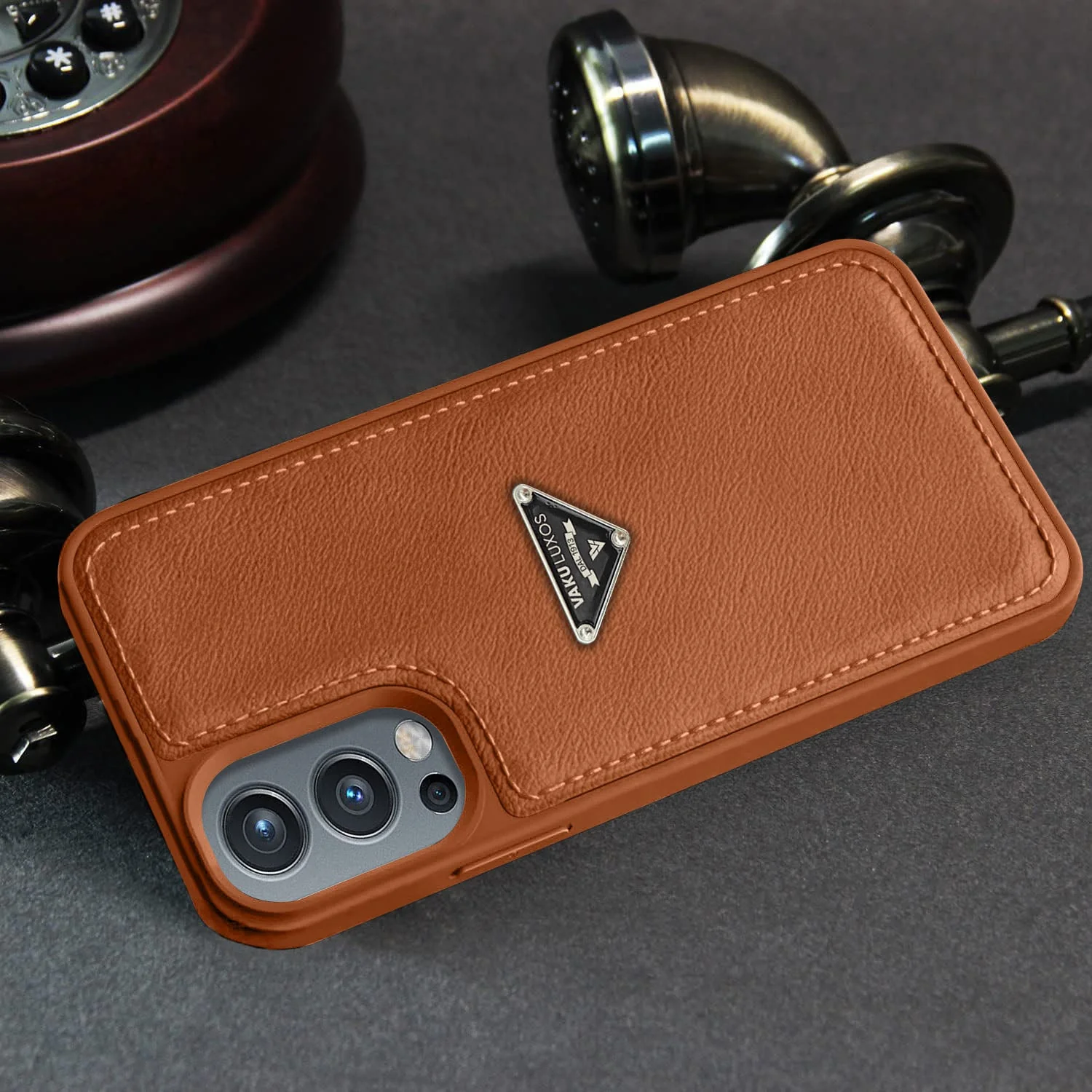 Vaku Luxos ® OnePlus Nord 2 Nyxen Premium Leather Stitched Back Cover - Image 8