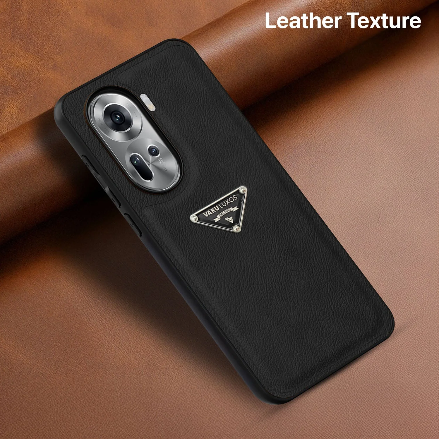 Vaku Luxos ® Oppo Reno11 5G Nyxen Premium Leather Stitched Back Cover - Image 10