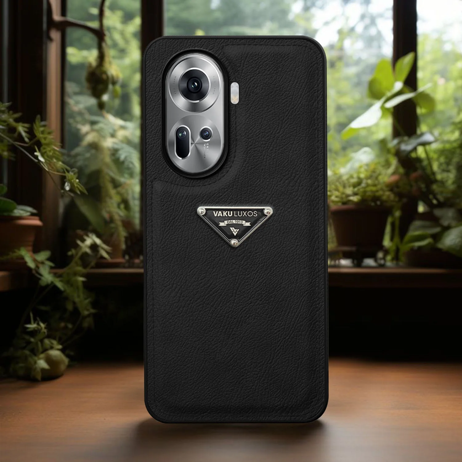 Vaku Luxos ® Oppo Reno11 5G Nyxen Premium Leather Stitched Back Cover - Image 12
