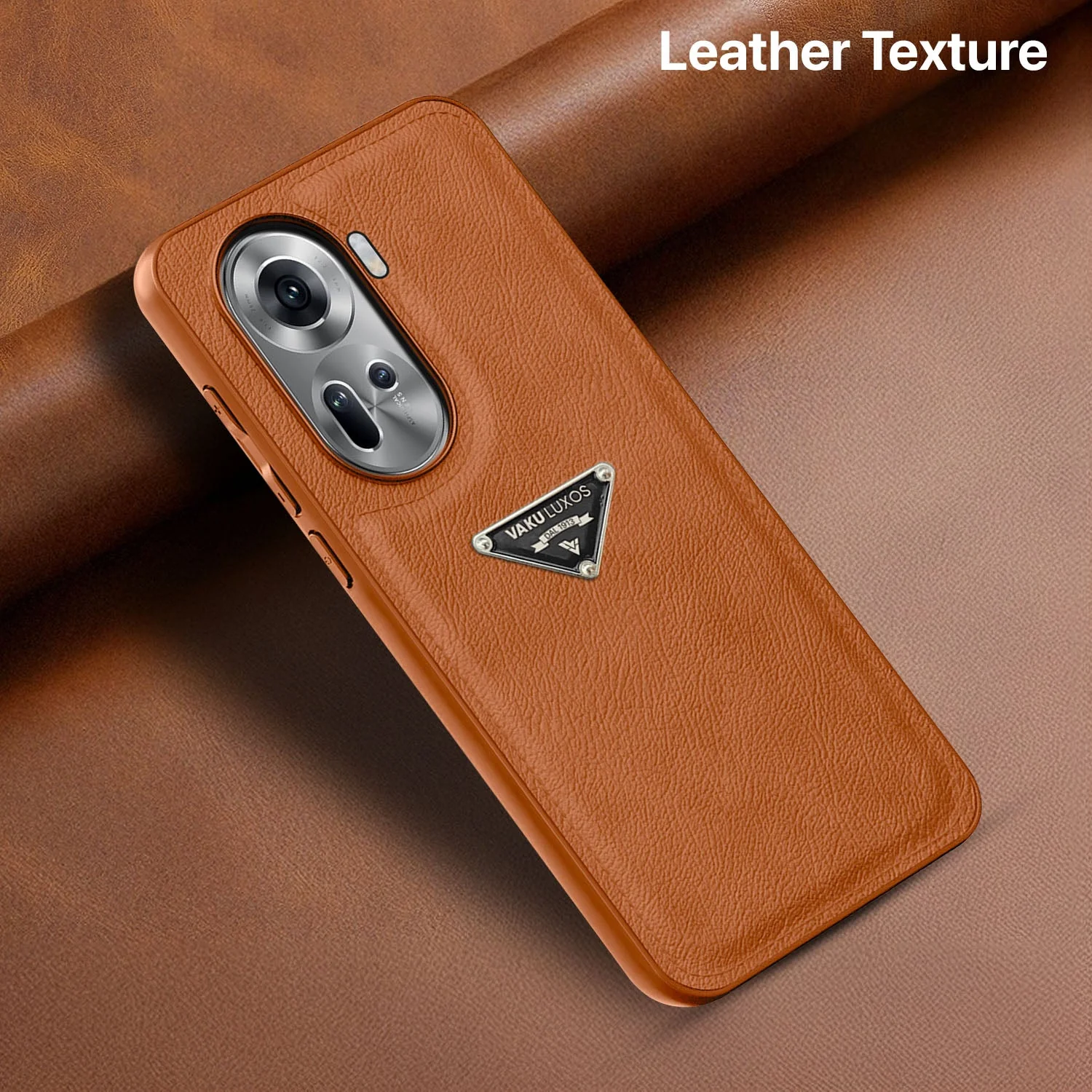 Vaku Luxos ® Oppo Reno11 5G Nyxen Premium Leather Stitched Back Cover - Image 13