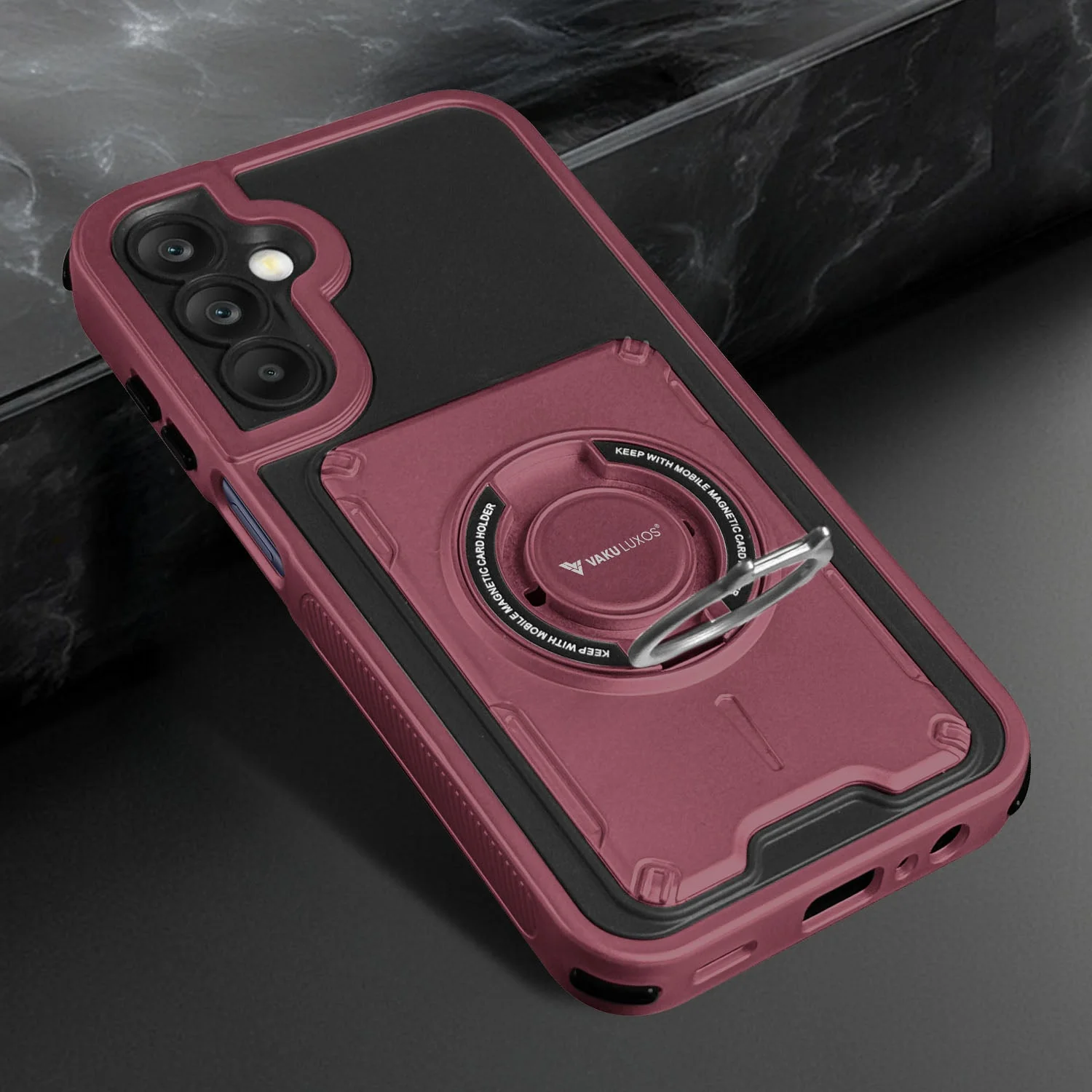 Vaku Luxos ® Samsung Galaxy A25 5G Axion Armor Military Grade Protective Back Cover - Image 2