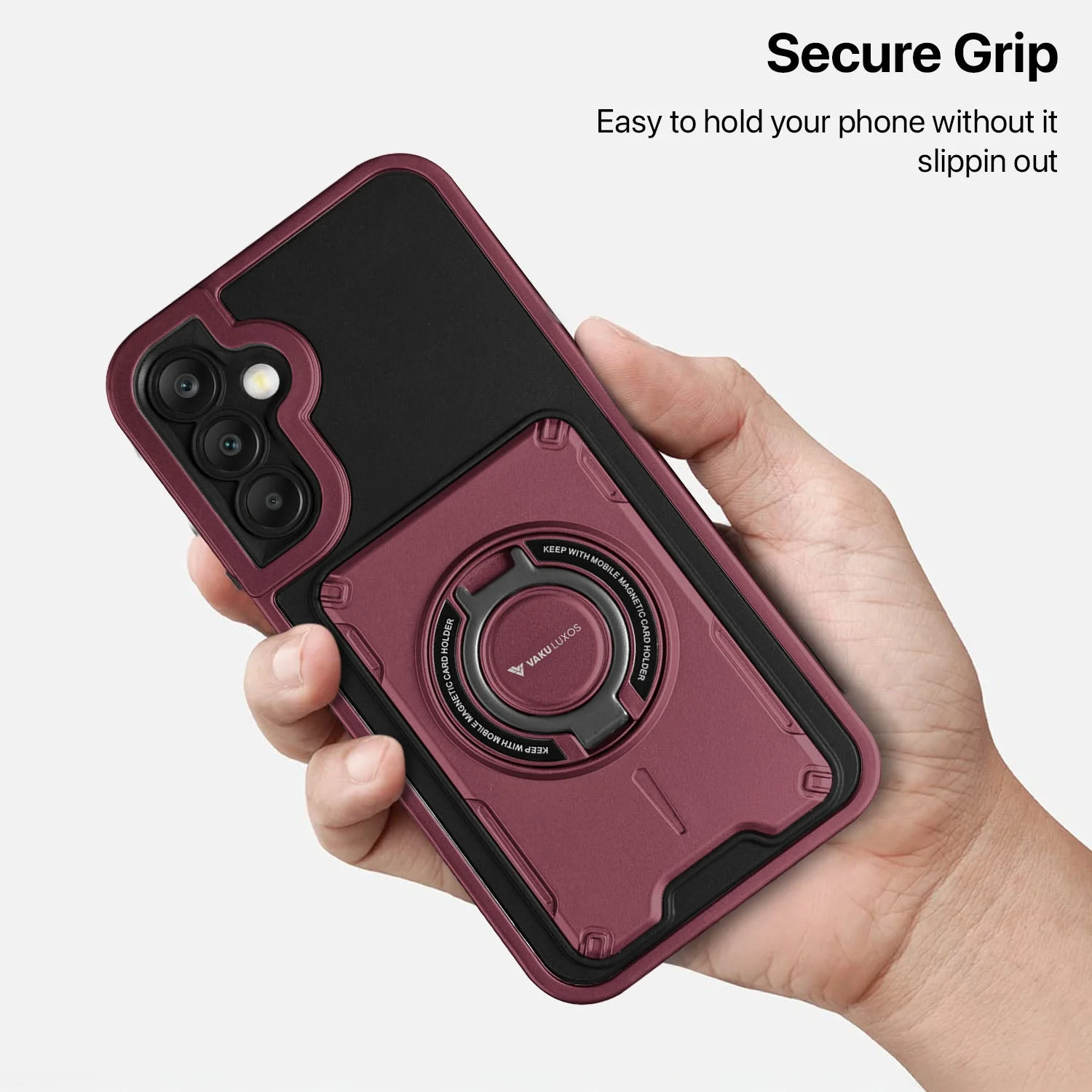 Vaku Luxos ® Samsung Galaxy A25 5G Axion Armor Military Grade Protective Back Cover - Image 6