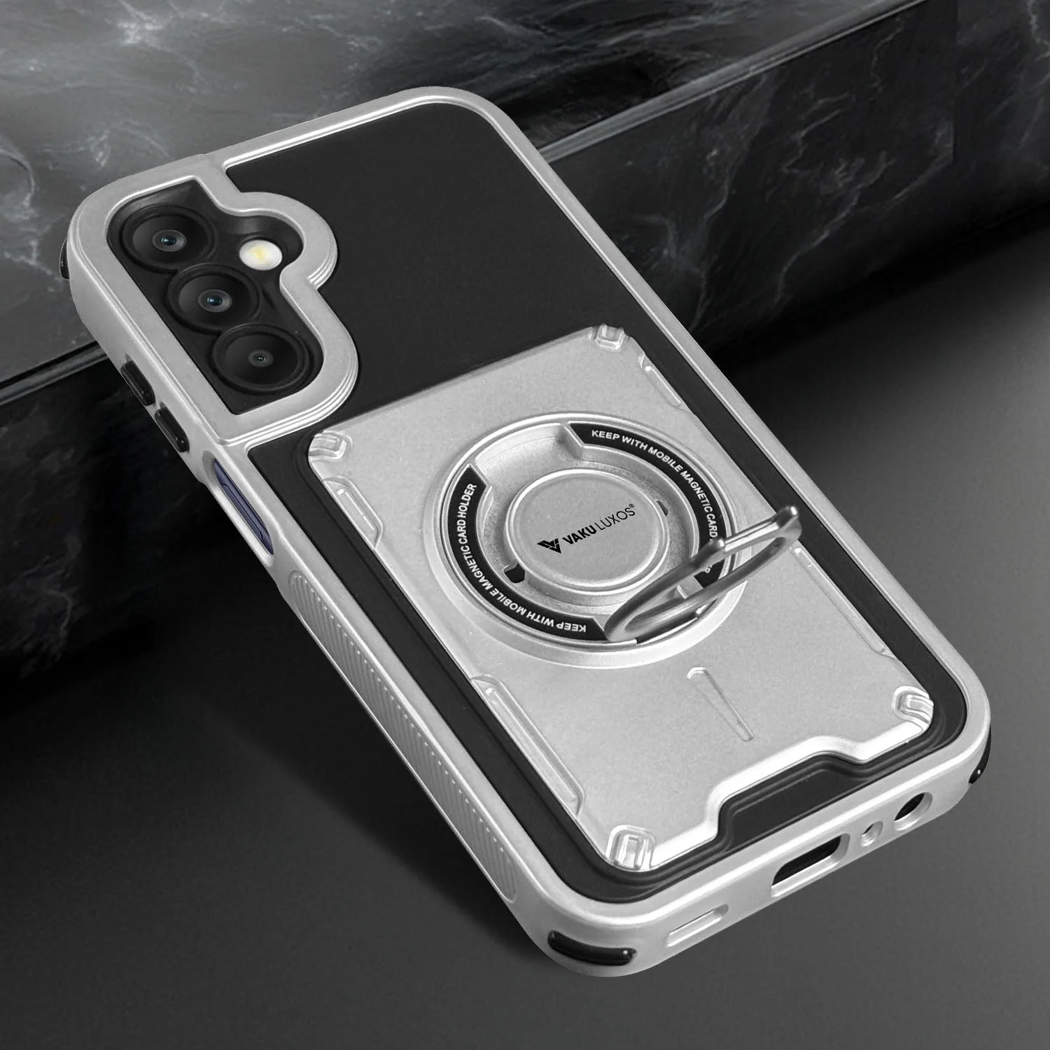 Vaku Luxos ® Samsung Galaxy A34 5G Axion Armor Military Grade Protective Back Cover - Image 2