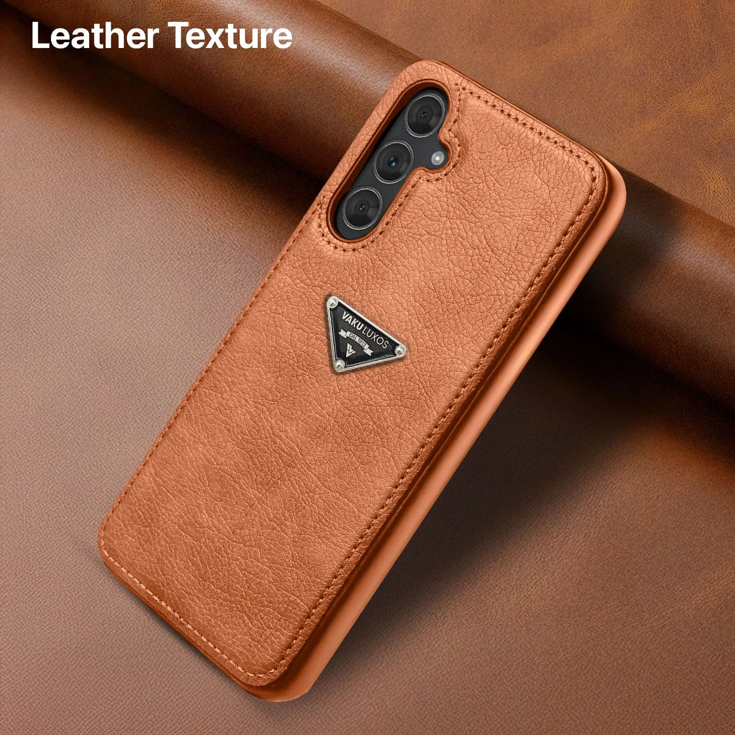 Vaku Luxos ® Samsung Galaxy A35 5G Nyxen Premium Leather Stitched Back Cover - Image 8