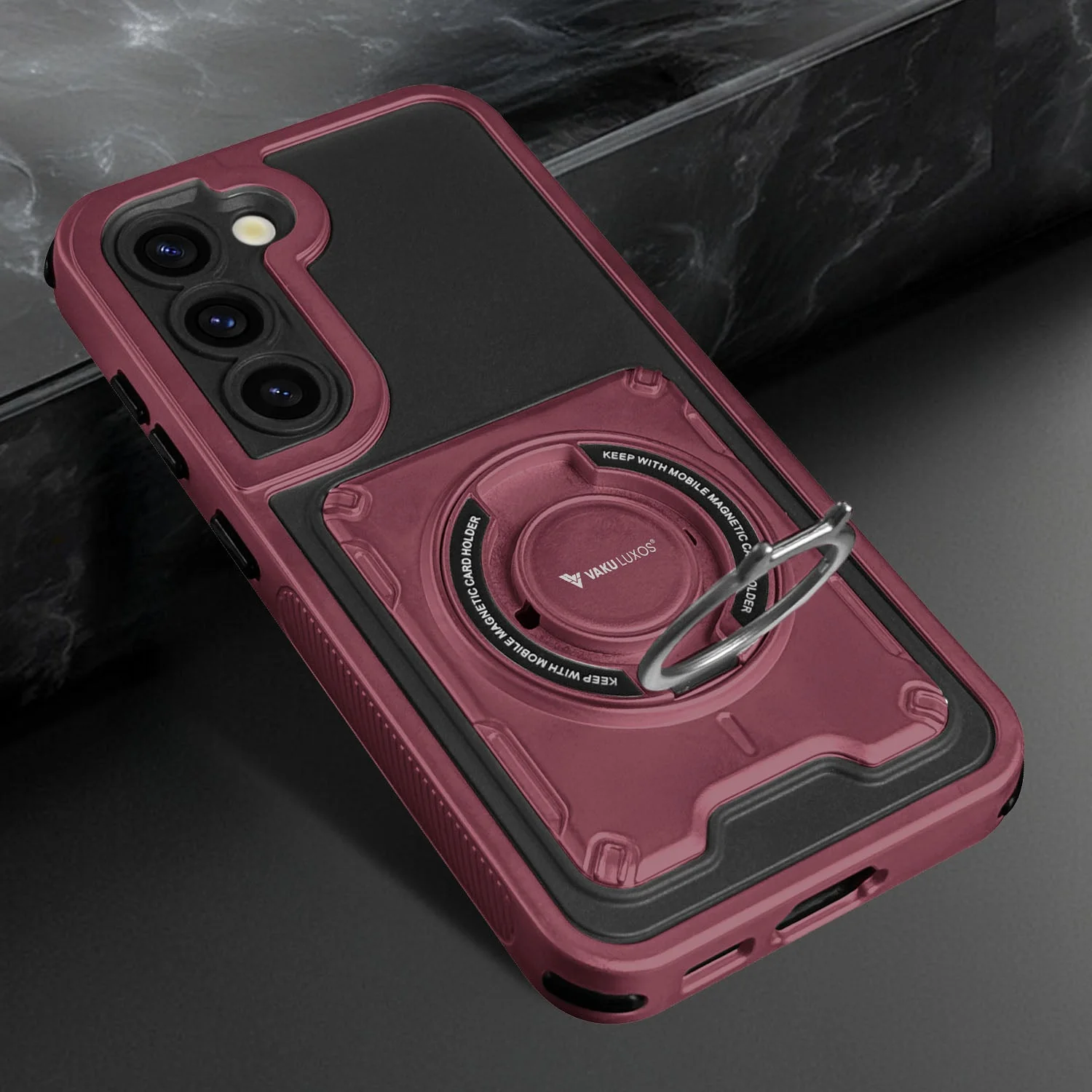 Vaku Luxos ® Samsung Galaxy S23 Axion Armor Military Grade Protective Back Cover - Image 6