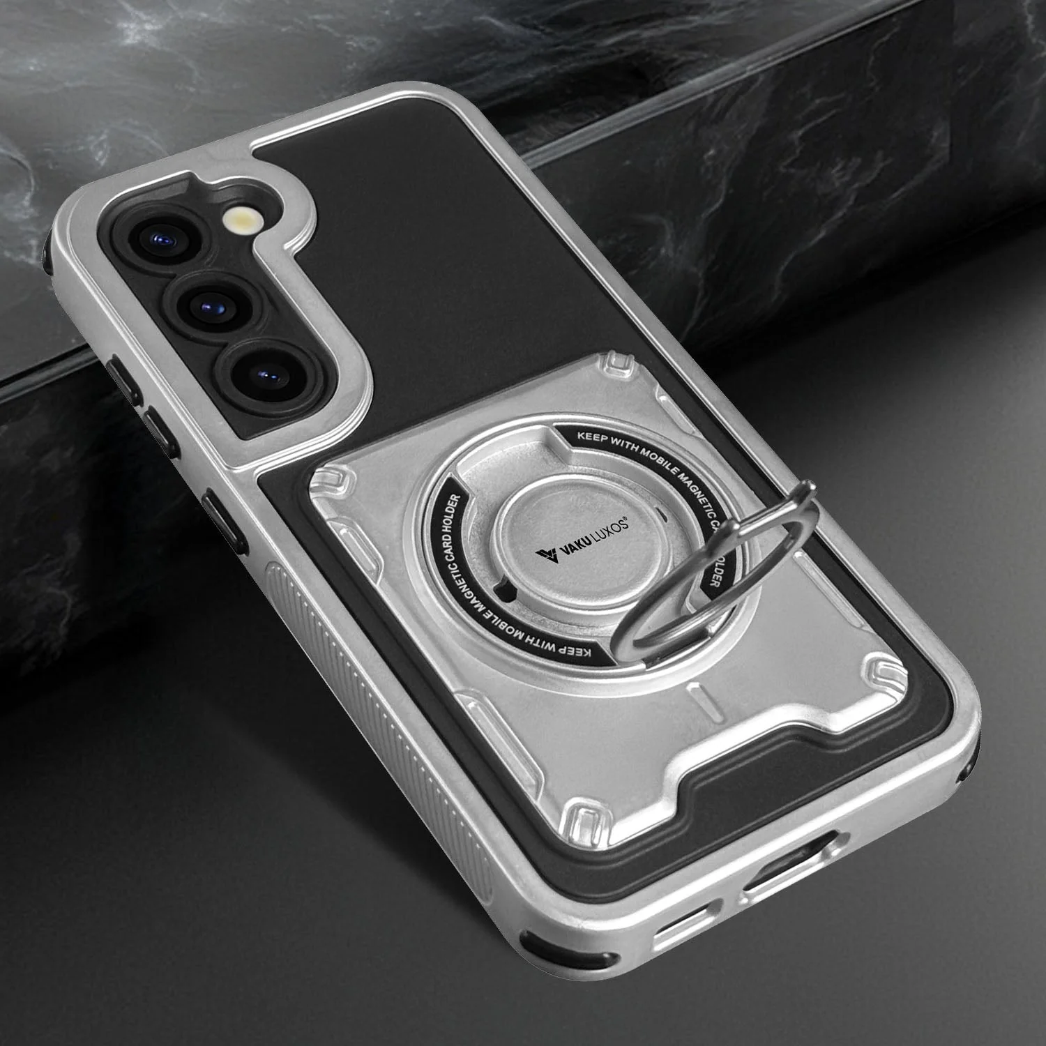 Vaku Luxos ® Samsung Galaxy S23 Axion Armor Military Grade Protective Back Cover - Image 7