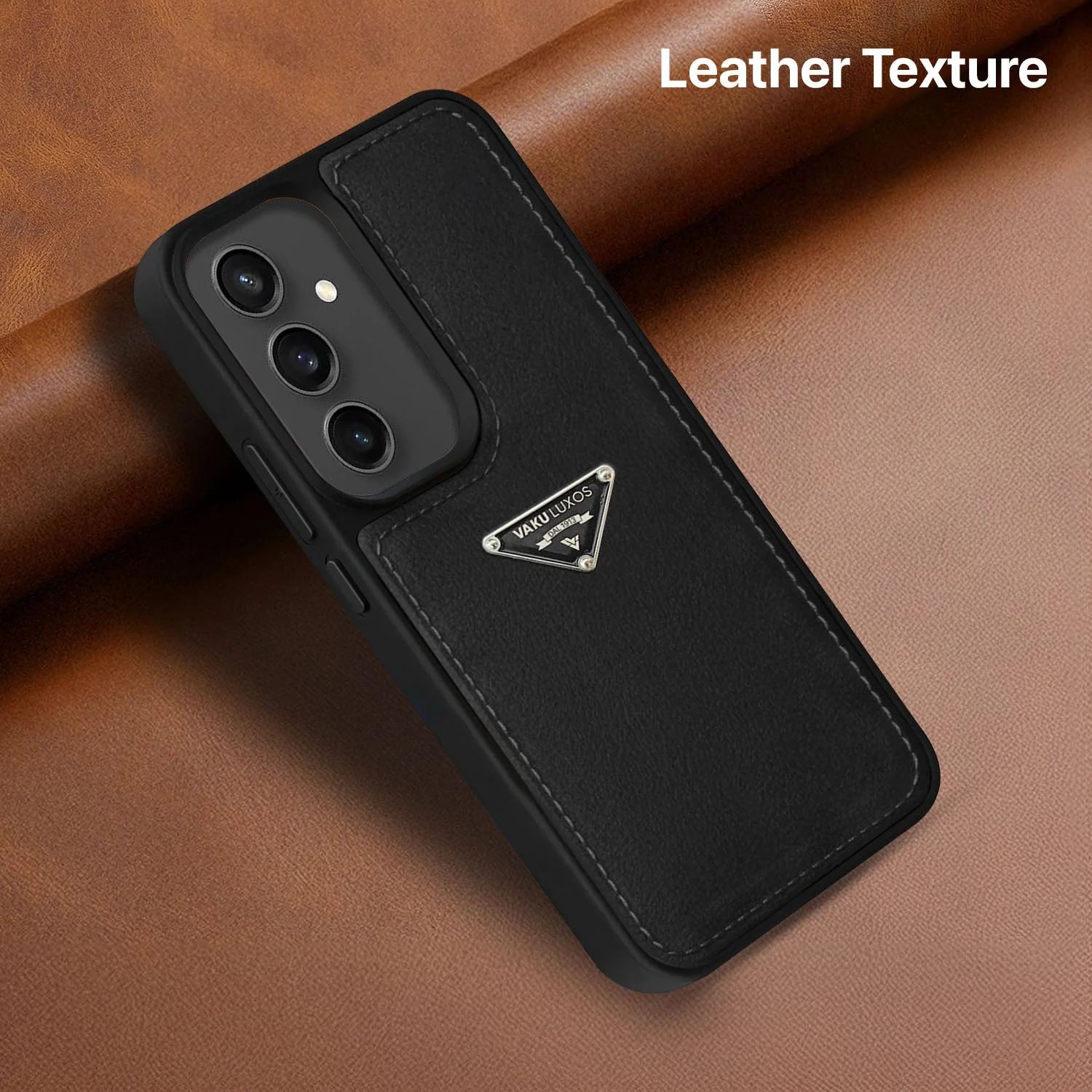 Vaku Luxos ® Samsung Galaxy S23 FE Nyxen Premium Leather Stitched Back Cover - Image 12