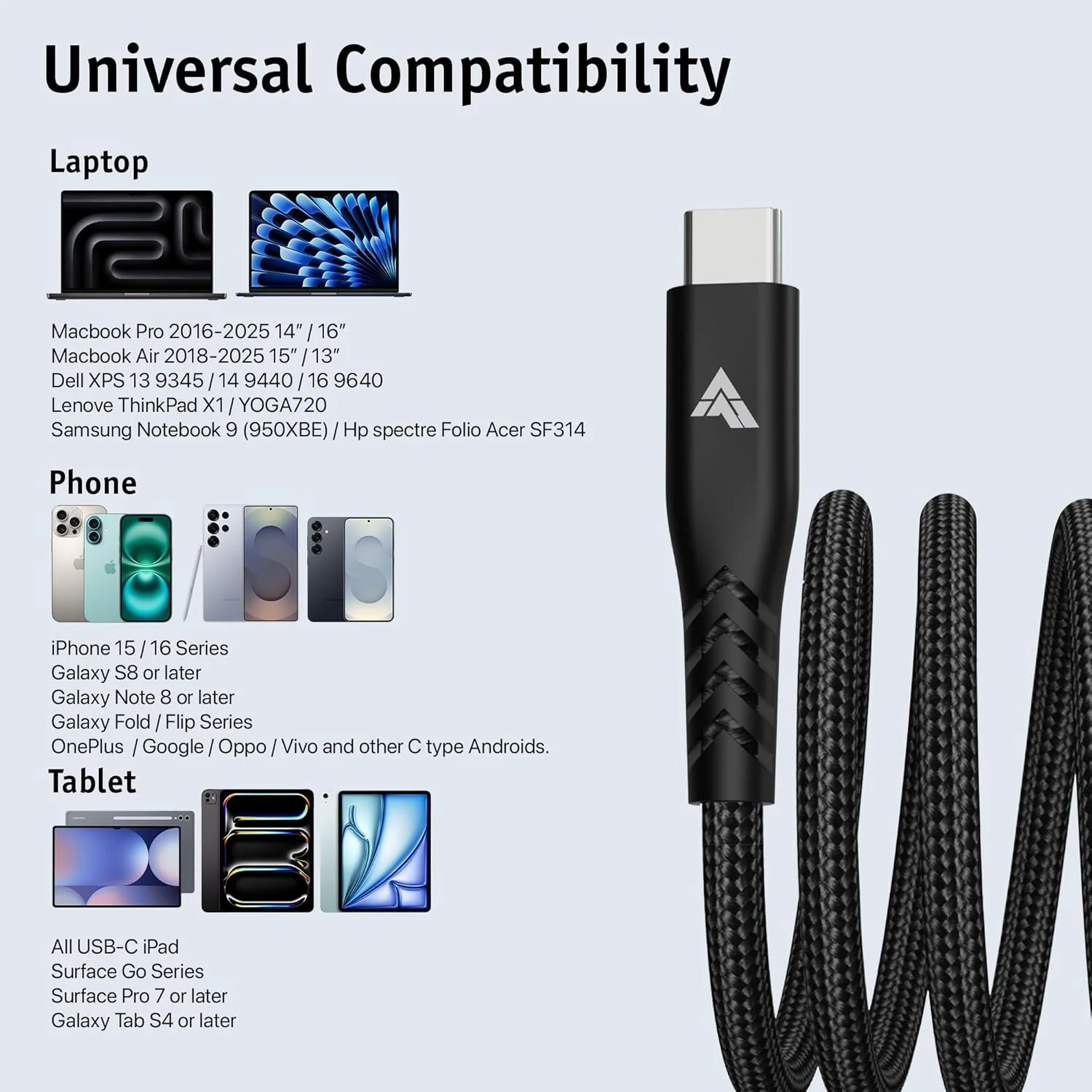 Vaku Luxos ® Snappy Magnetic Auto-Fold Type C to Type C Fast Charging Original iPhone Charger Cable - Image 10