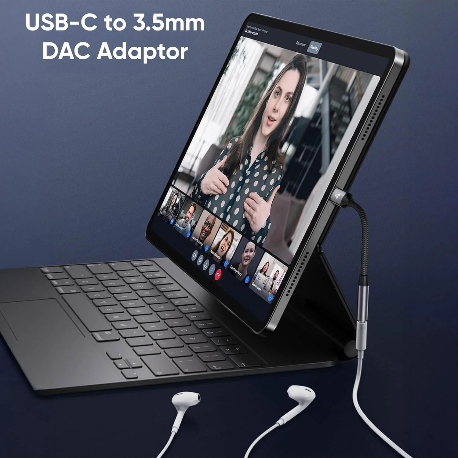 Vaku Luxos ® SonicPro Type C to 3.5 mm Jack Digital Audio DAC 24bit/96KHz 3.5mm Connector Aux Cable - Image 6