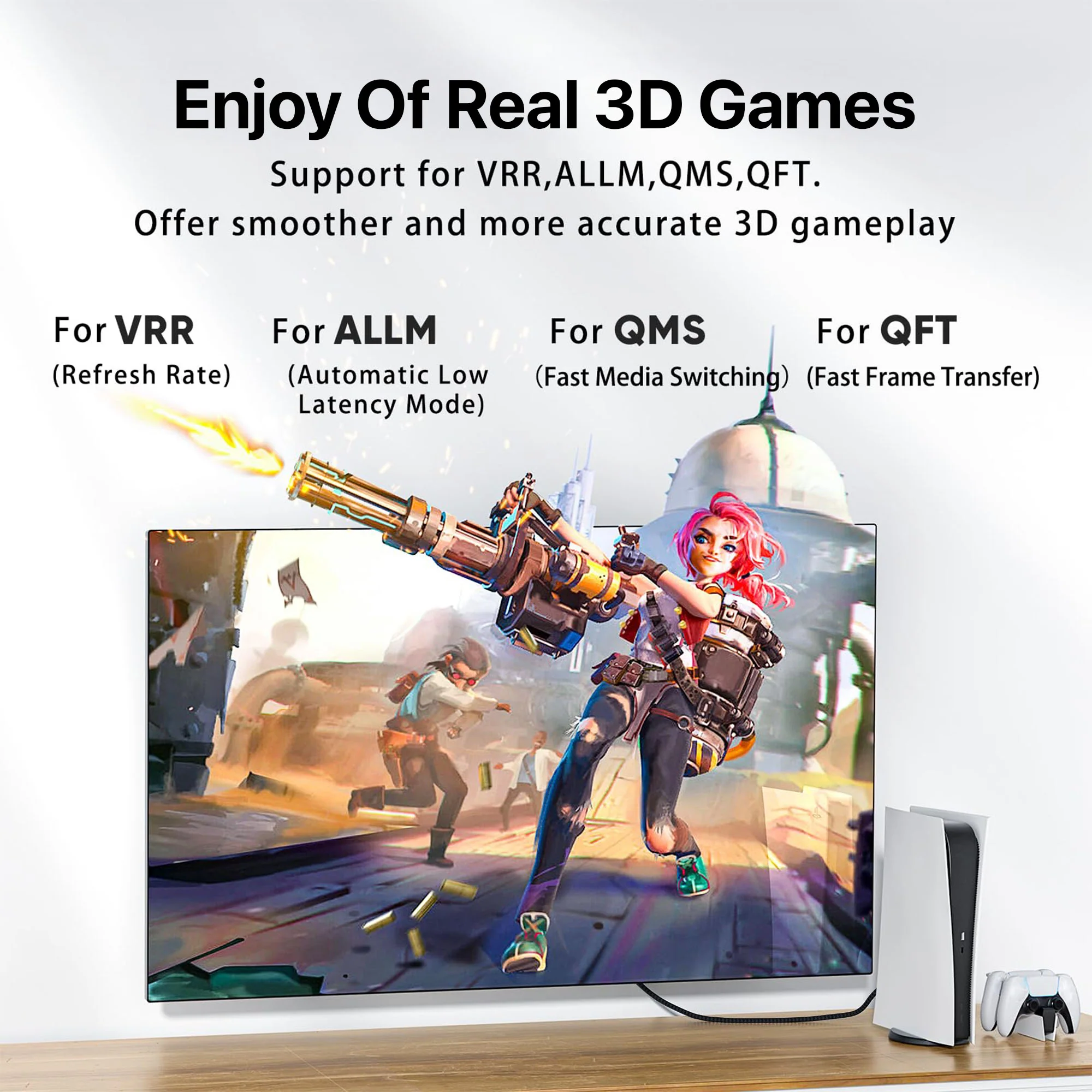 Vaku Luxos ® SYNC FURY HDMI to HDMI Cable 8K@60Hz Resolution - Image 4