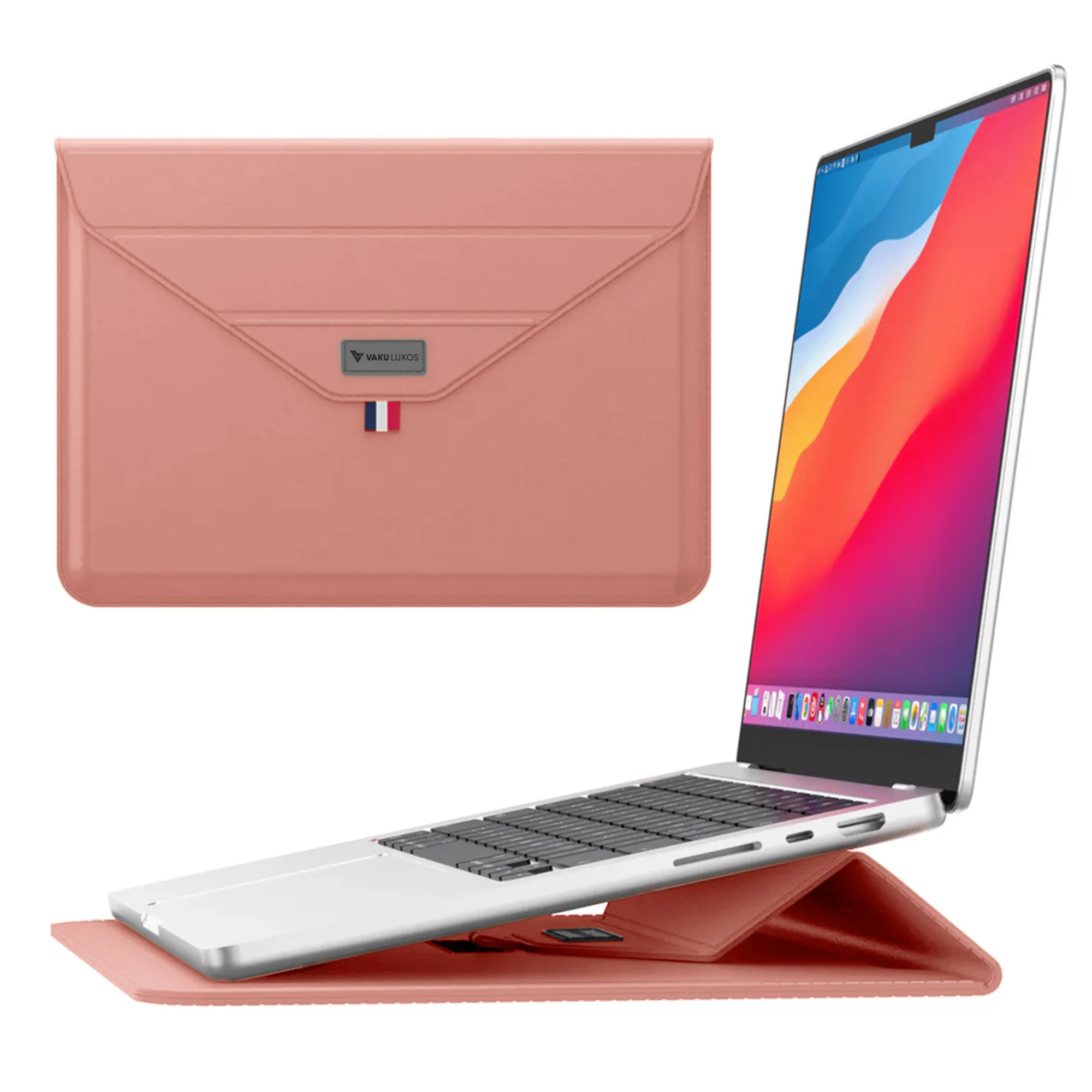 Vaku Luxos ® URBANMATE MacBook & Laptop Sleeve 13/14 Inch Vegan Leather Ultra-Thin Protection Sleeve - Image 18