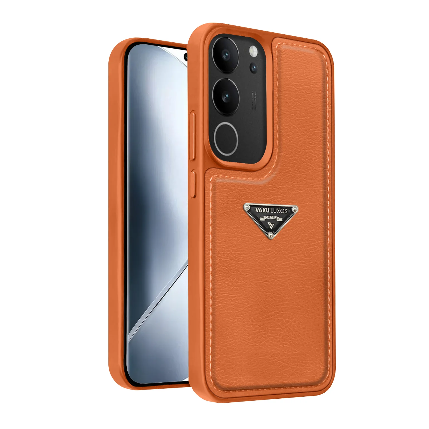 Vaku Luxos ® Vivo V29 5G Nyxen Premium Leather Stitched Back Cover - Image 2