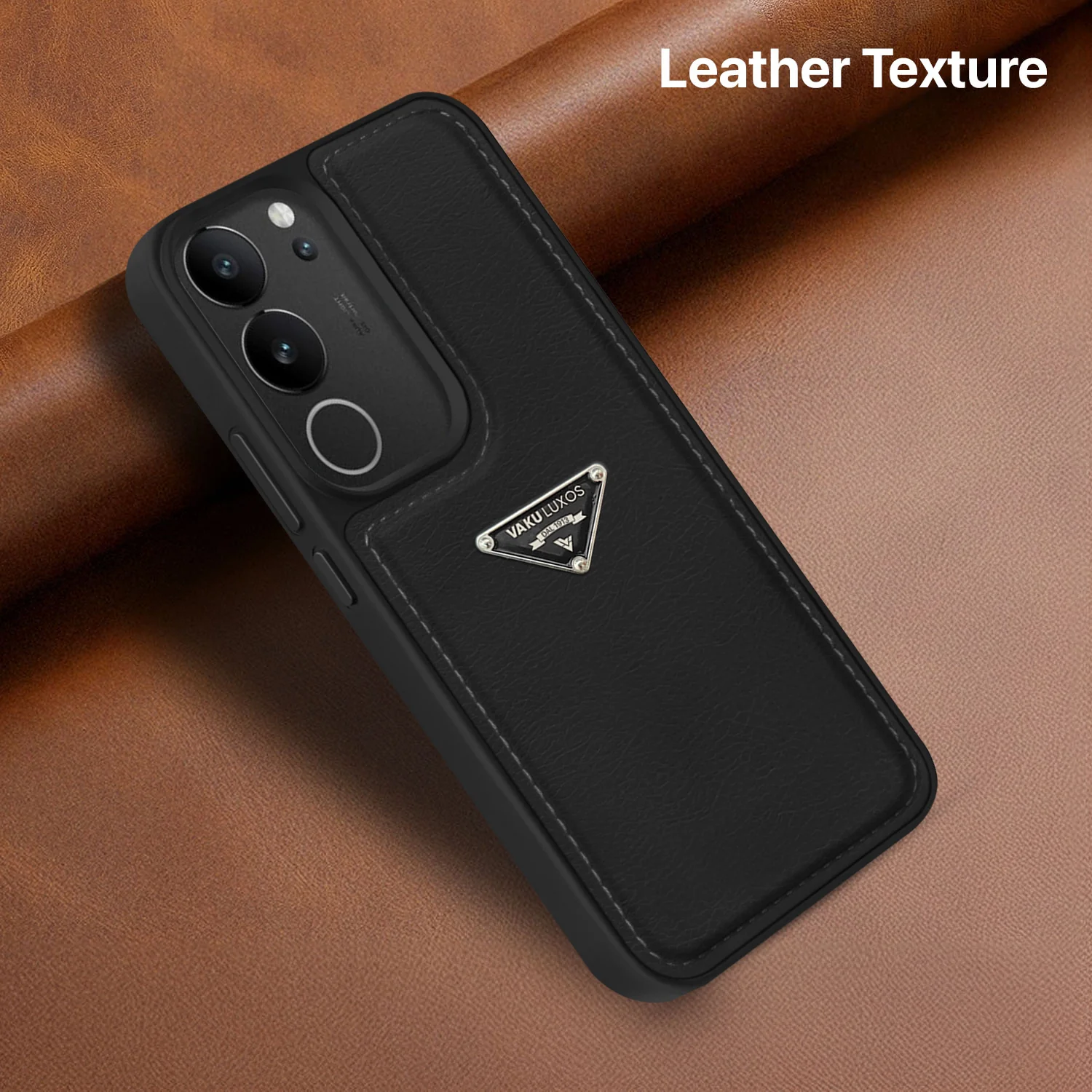Vaku Luxos ® Vivo V29 Pro 5G Nyxen Premium Leather Stitched Back Cover - Image 4