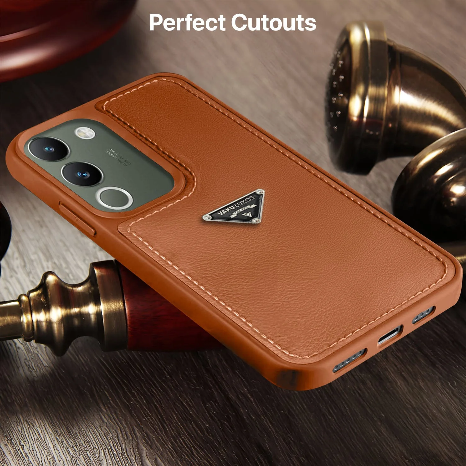 Vaku Luxos ® Vivo Y200 5G Nyxen Premium Leather Stitched Back Cover - Image 12