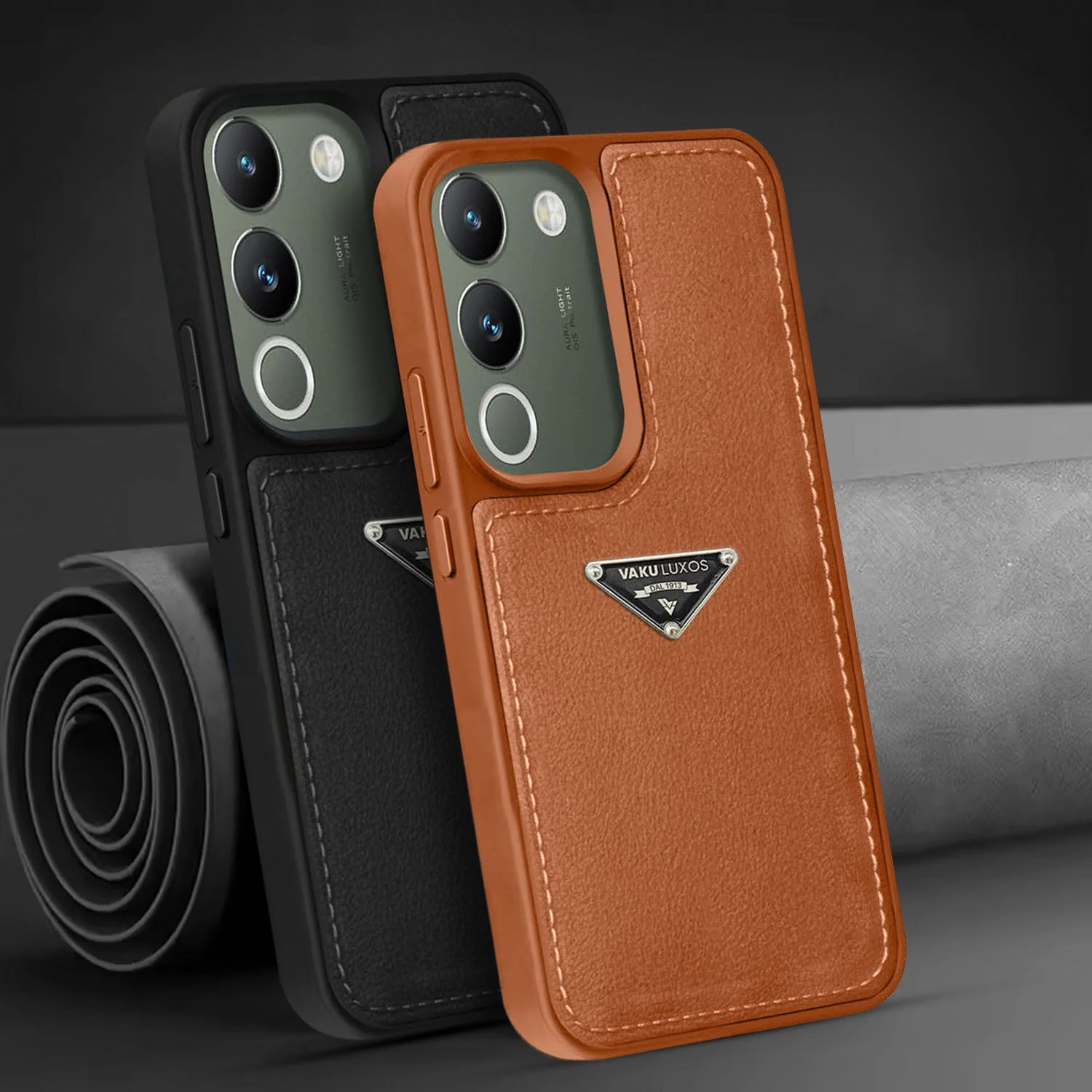 Vaku Luxos ® Vivo Y200 5G Nyxen Premium Leather Stitched Back Cover - Image 14