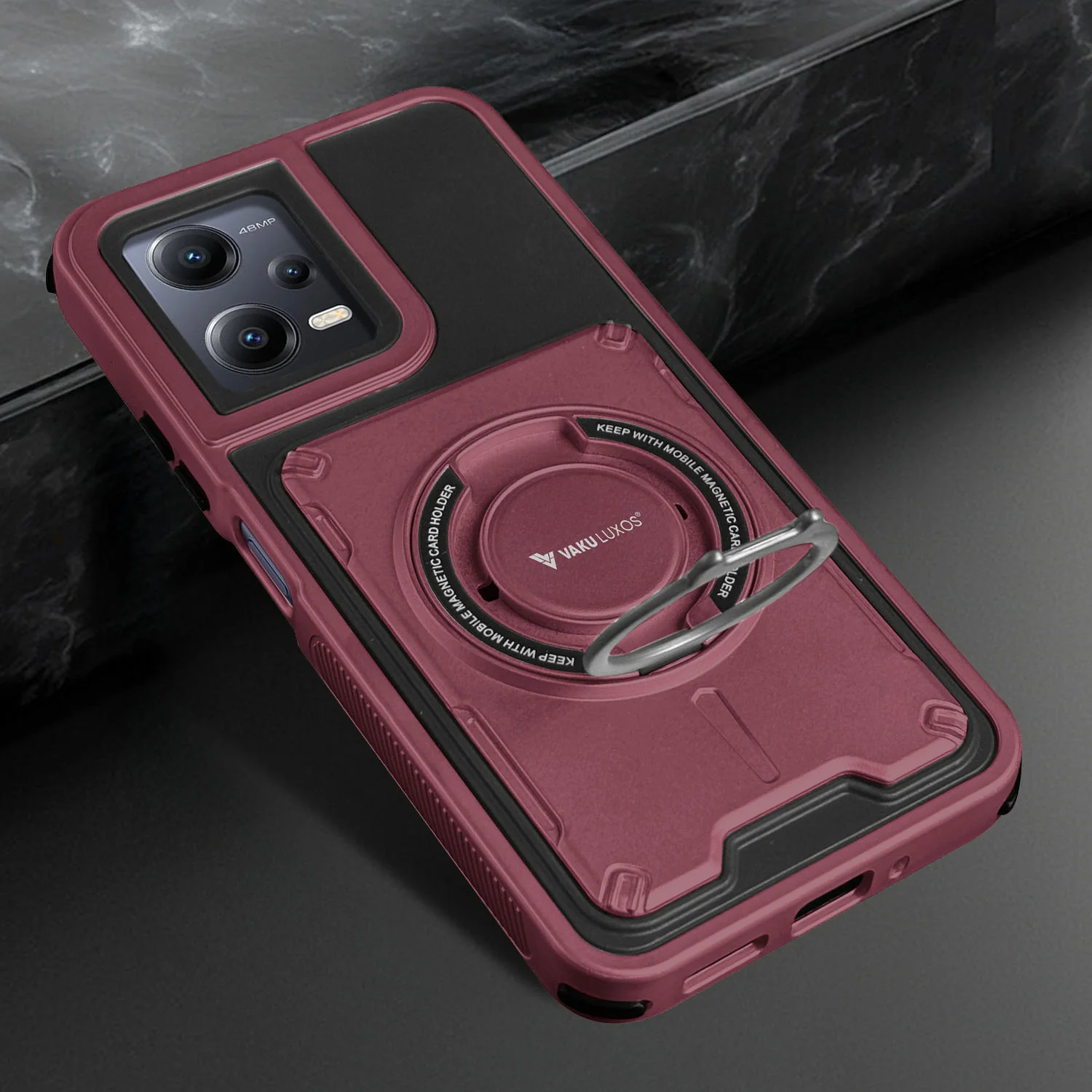 Vaku Luxos ® Xiaomi Redmi Note 12 Pro Axion Armor Military Grade Protective Back Cover - Image 14