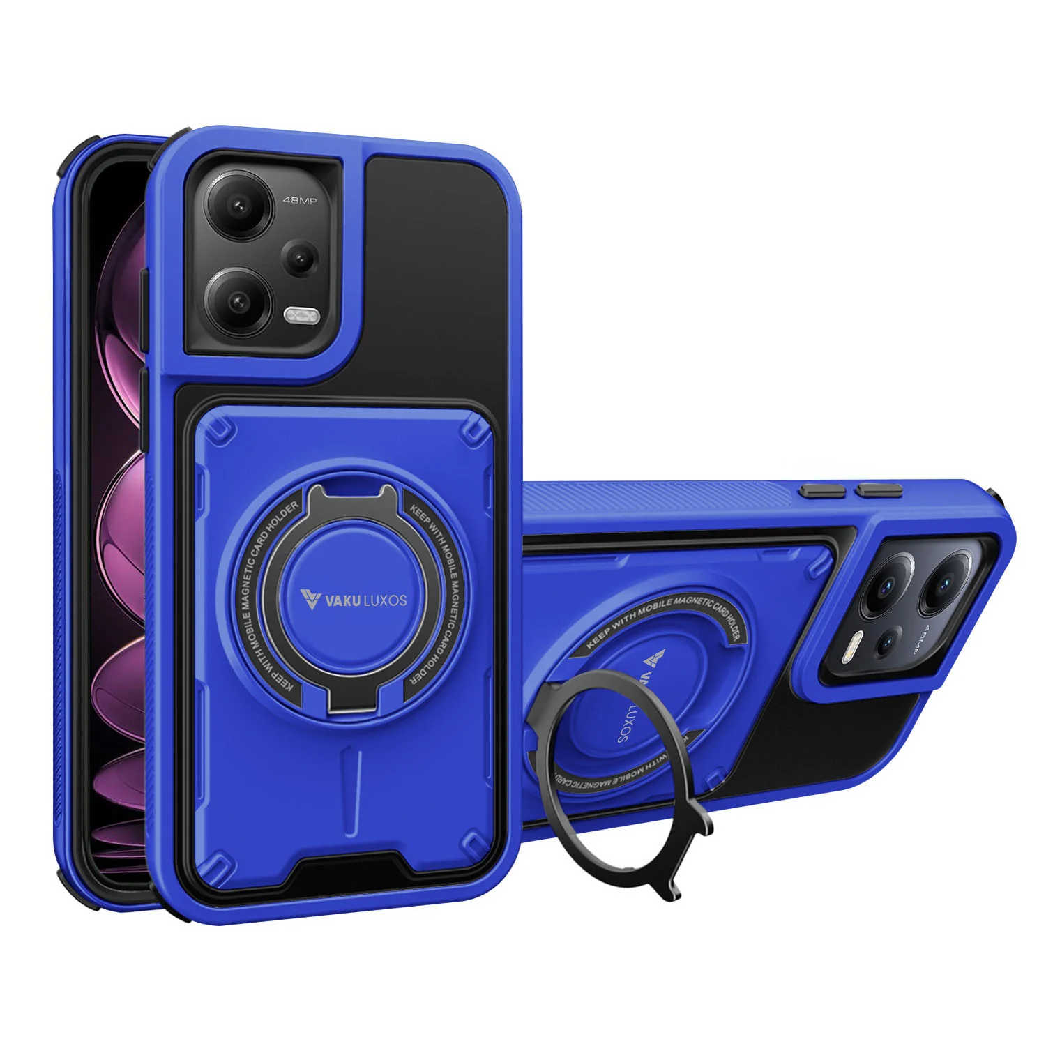 Vaku Luxos ® Xiaomi Redmi Note 12 Pro Axion Armor Military Grade Protective Back Cover - Image 3
