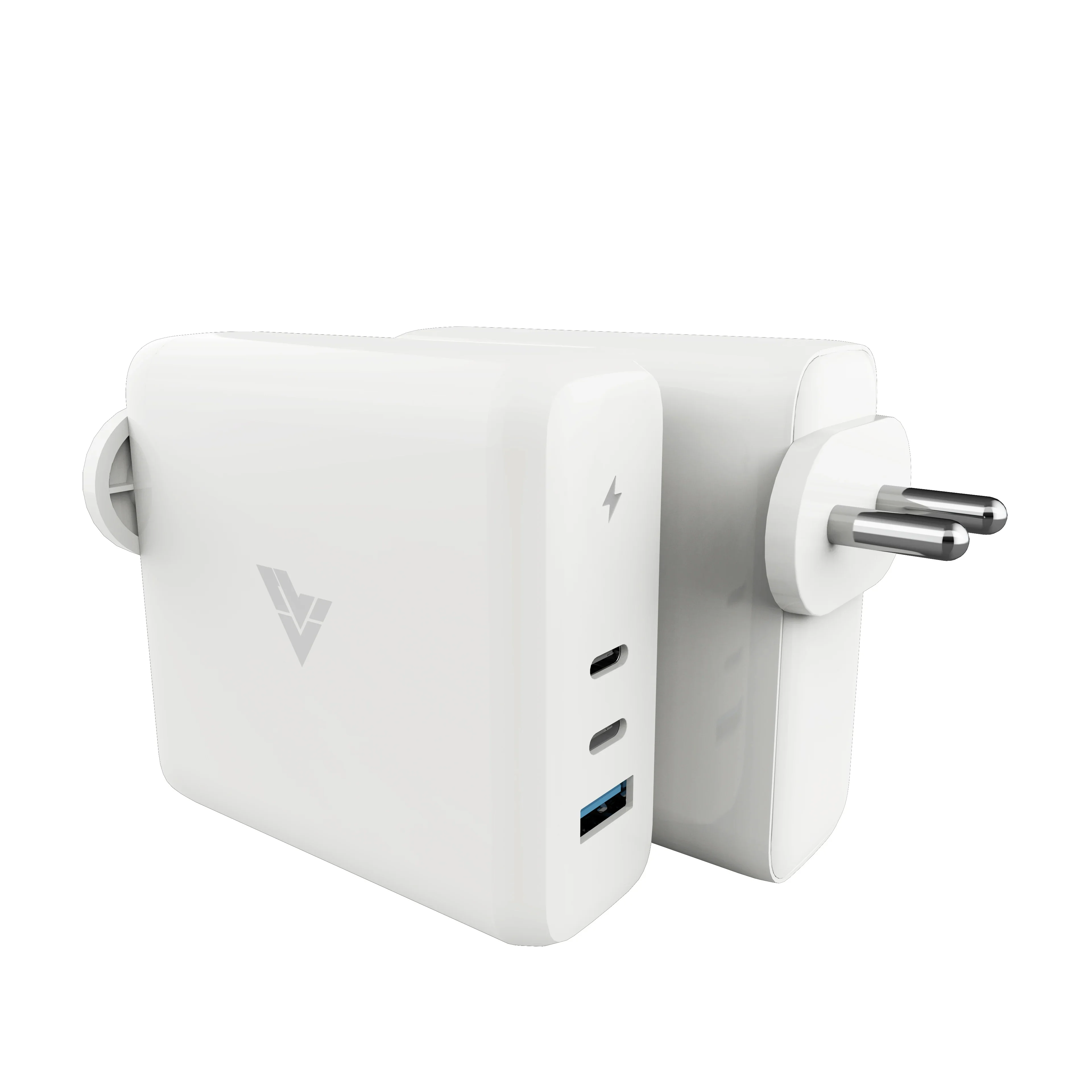 Vaku Luxos ® 100W Gan Charger with 3 Port PD Fast Charging USB C Power Adapter - Image 4