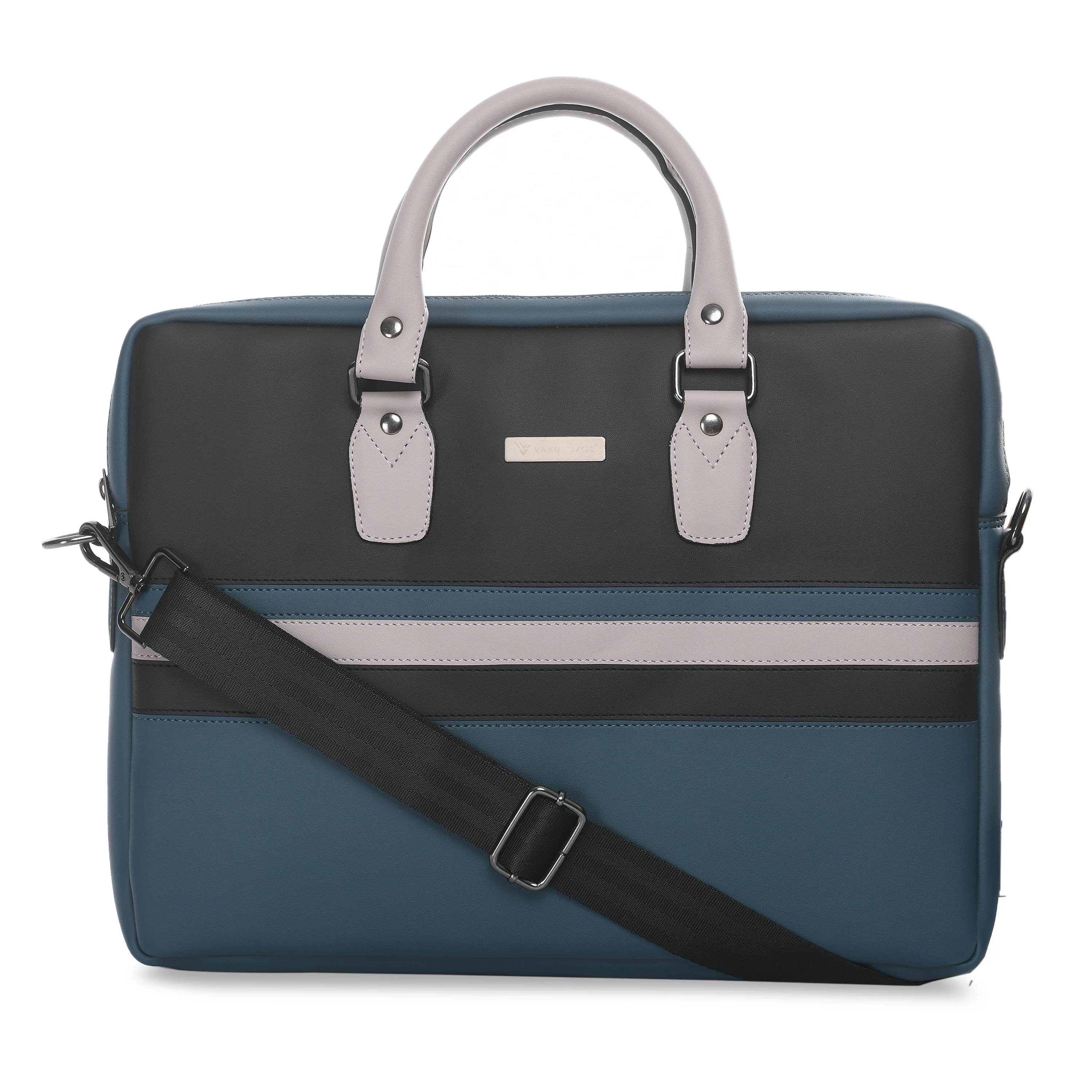 Vaku Luxos® MILAN Stripey MacBook Sleeve with Strap highly durable Compatible for 13|14 Inch - Image 16
