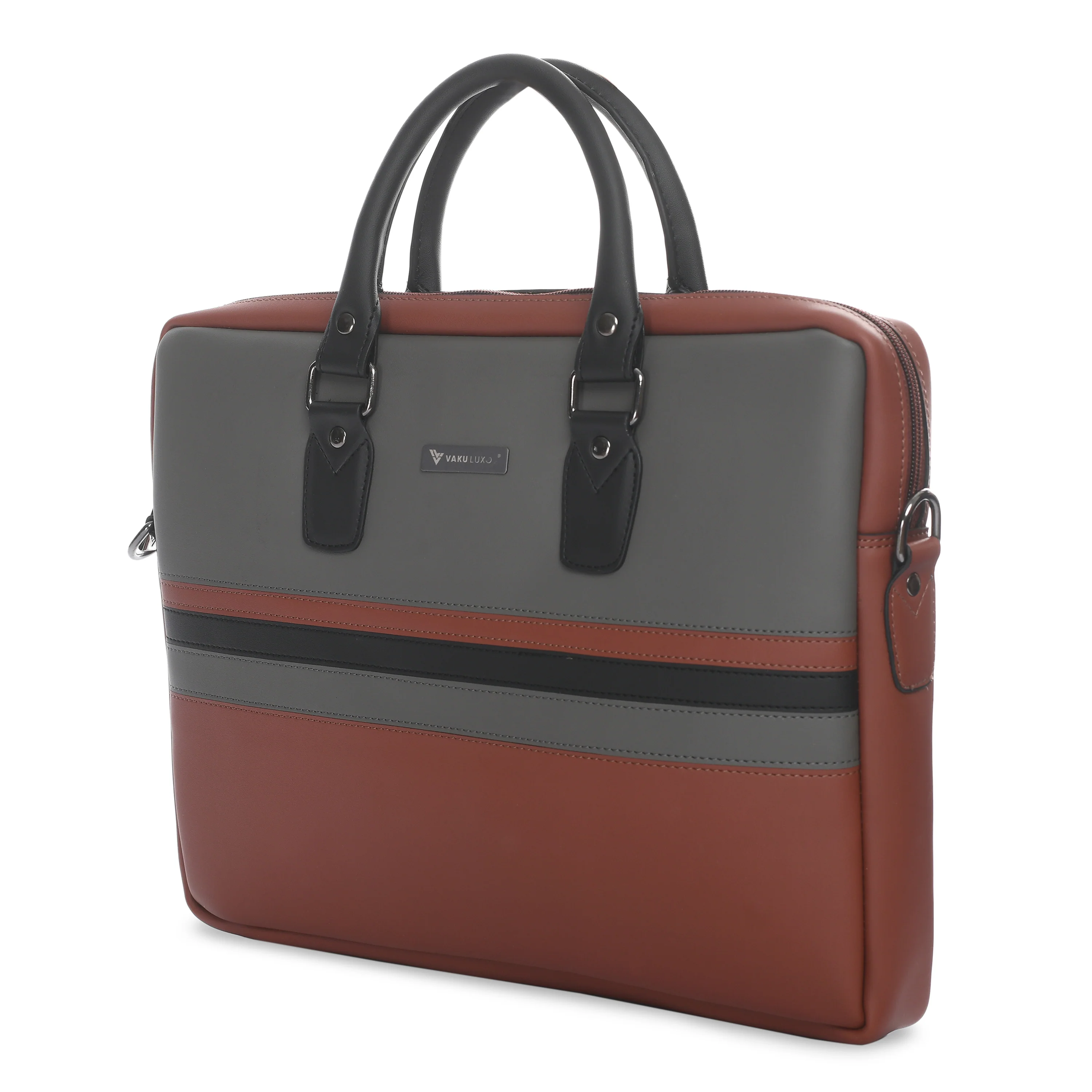 Vaku Luxos® MILAN Stripey MacBook Sleeve with Strap highly durable Compatible for 13|14 Inch - Image 18