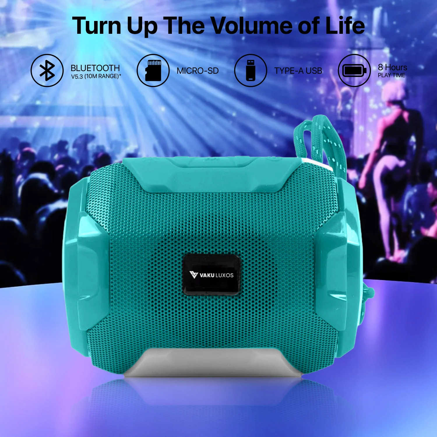Vaku Luxos ® Audilo 10W RMS Wireless Bluetooth Speaker - Image 12