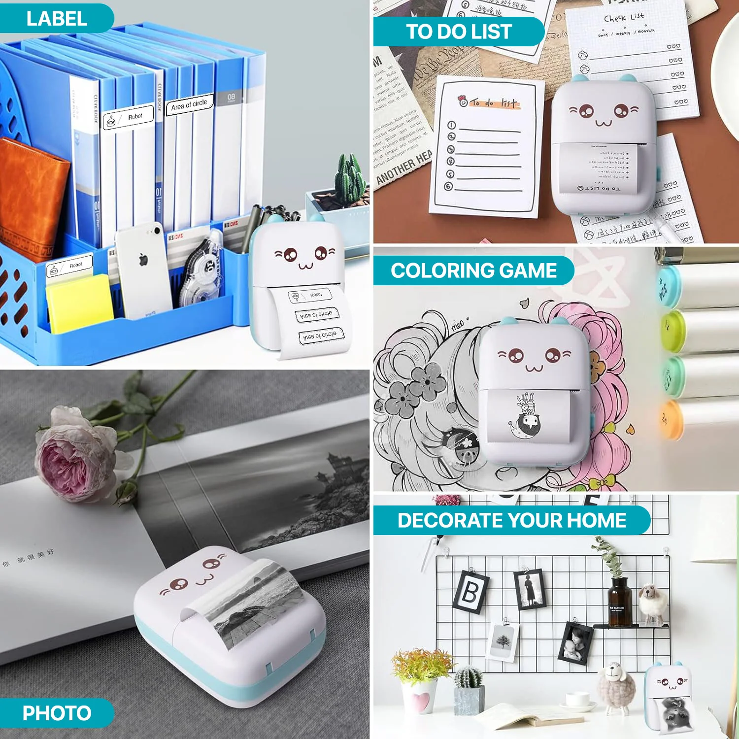 Vaku Luxos ® Mini Bluetooth Thermal Printer – Inkless Pocket Printer - Image 6