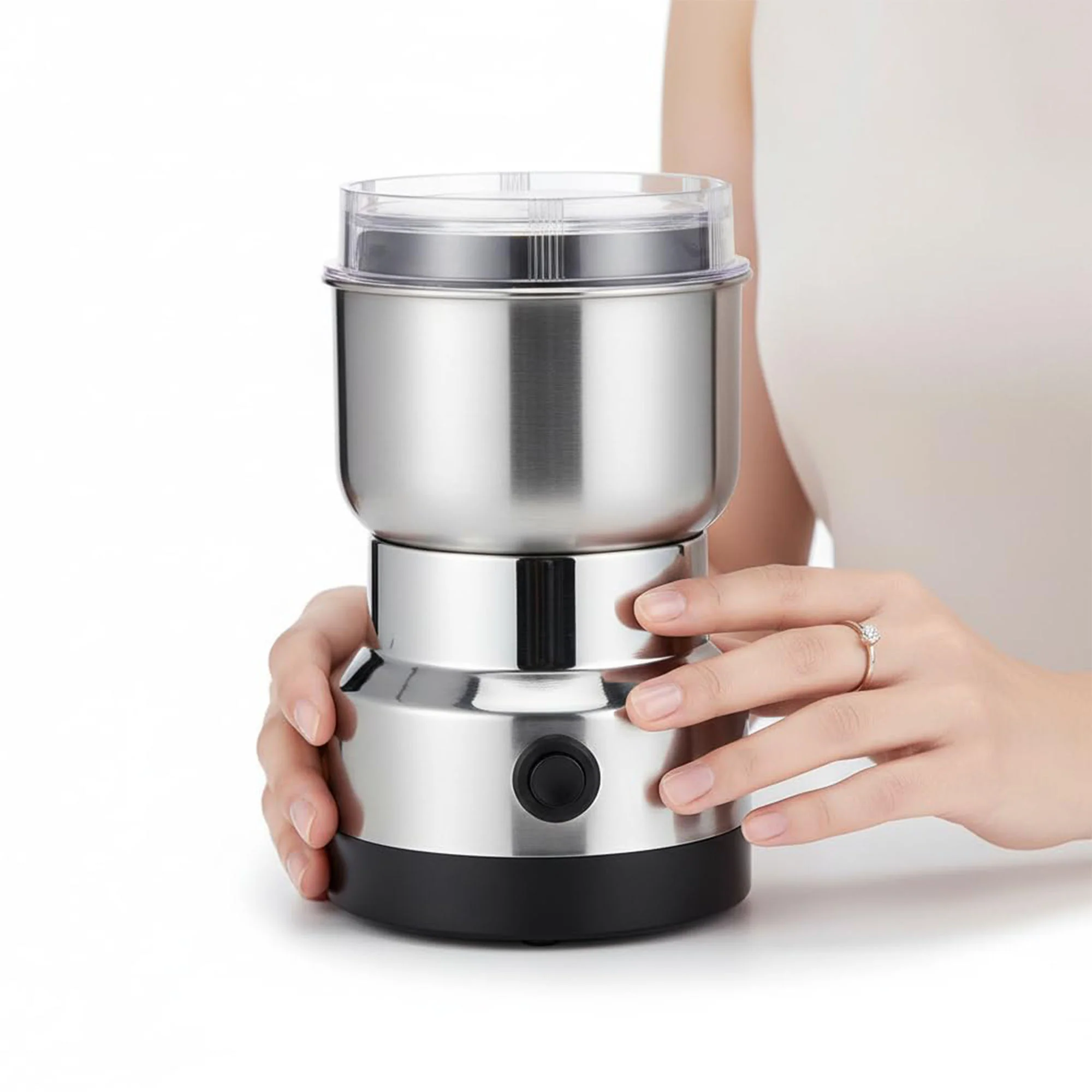 Vaku Luxos ® Compact Stainless Steel Electric Grinder for Coffee & Spices - Image 8
