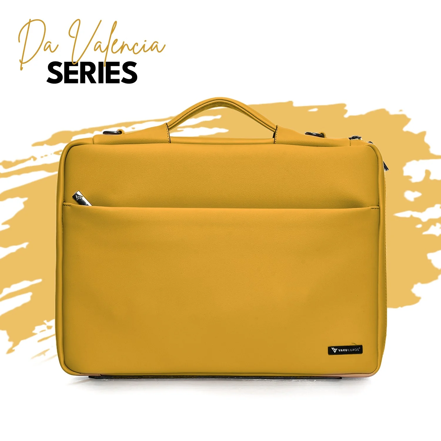 Vaku Luxos® DA VALENCIA Refined Leather Sleeve with Strap highly durable Compatilbe for Macbook 13"|16" - Image 11