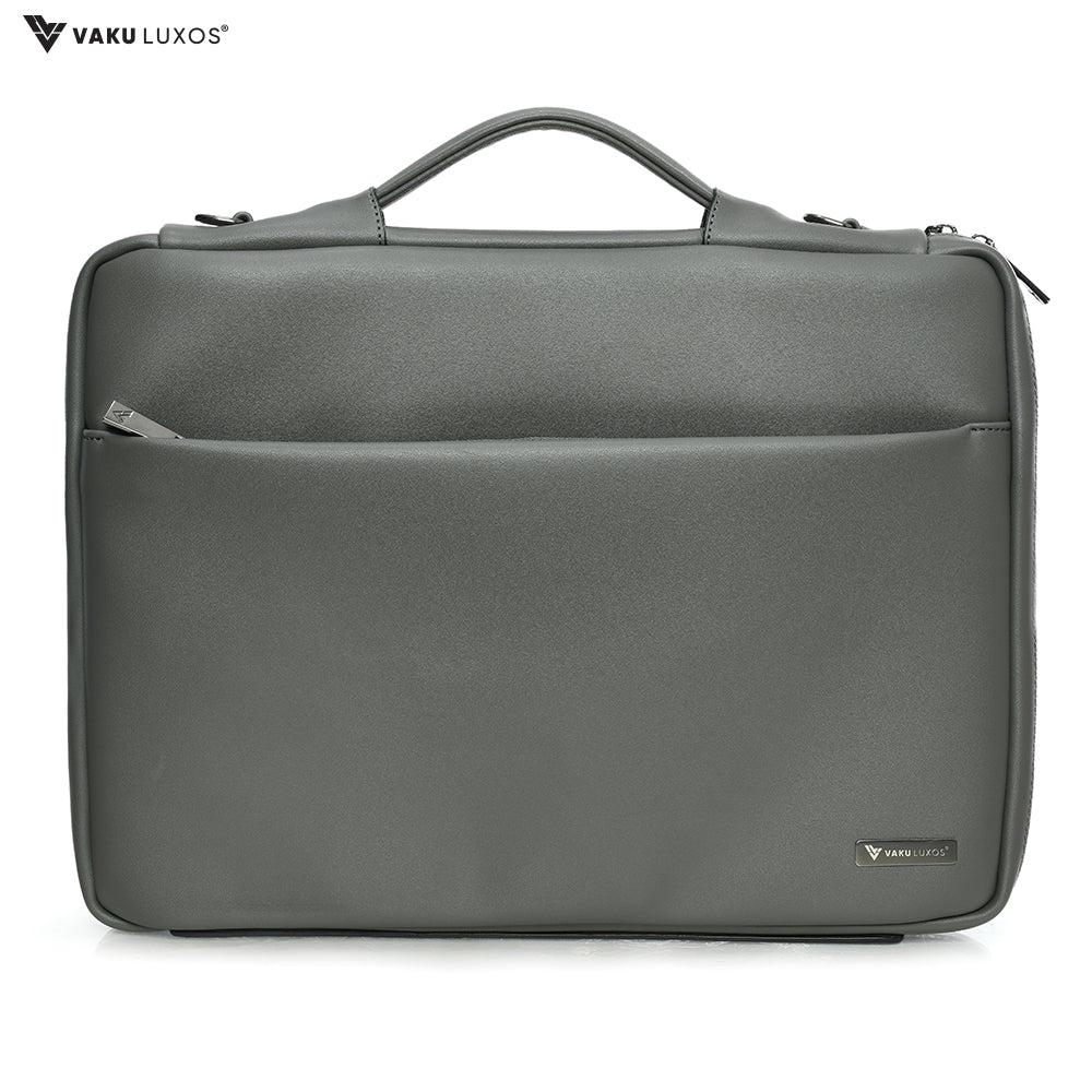 Vaku Luxos® DA VALENCIA Refined Leather Sleeve with Strap highly durable Compatilbe for Macbook 13"|16" - Image 14