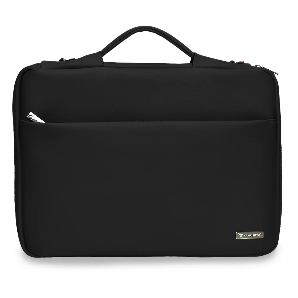Vaku Luxos® DA VALENCIA Refined Leather Sleeve with Strap highly durable Compatilbe for Macbook 13"|16" - Image 16