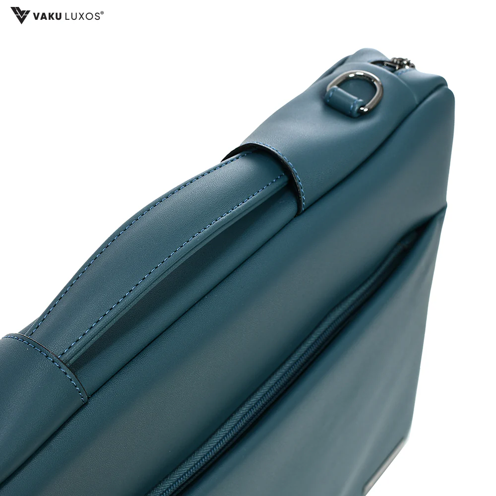Vaku Luxos® DA VALENCIA Refined Leather Sleeve with Strap highly durable Compatilbe for Macbook 13"|16" - Image 5