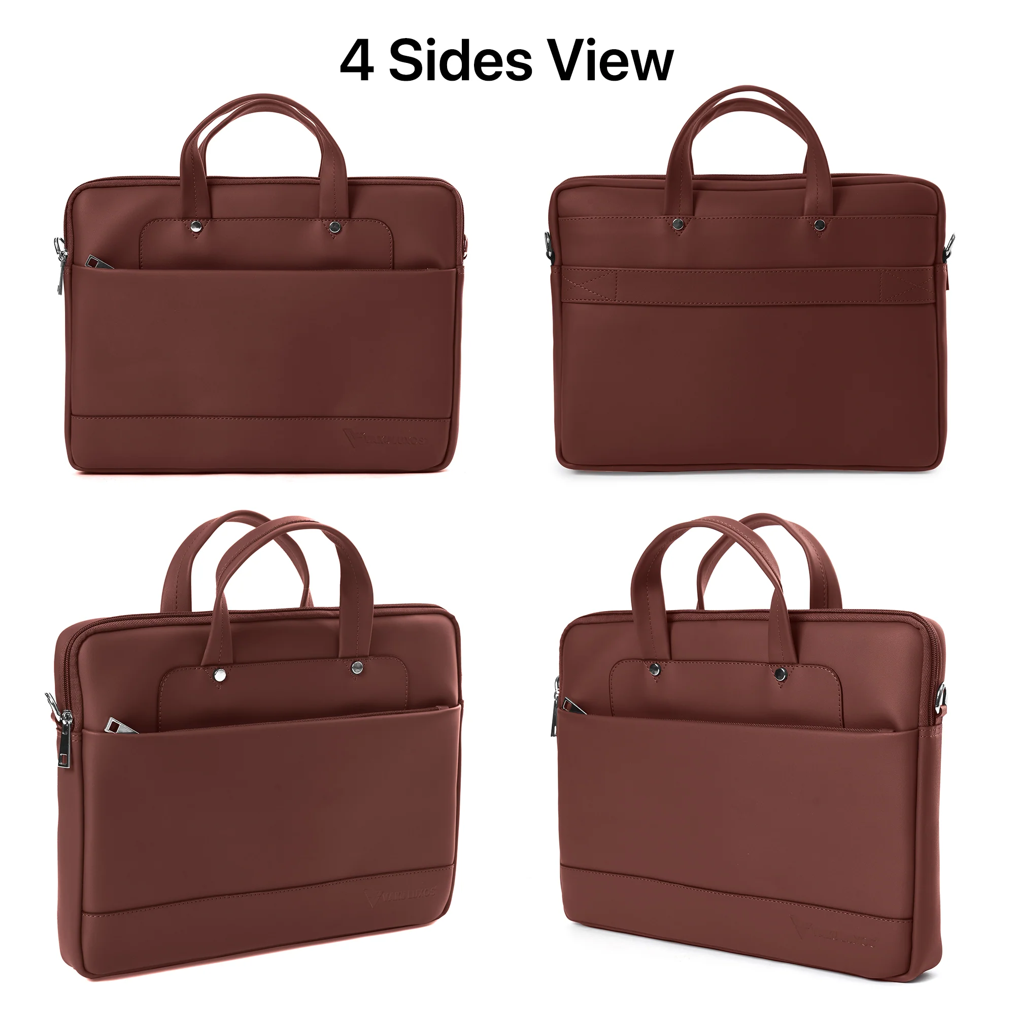 Vaku Luxos ® Fabino 14 inch Laptop Bag Premium Laptop Sleeve Messenger Bag - Image 2