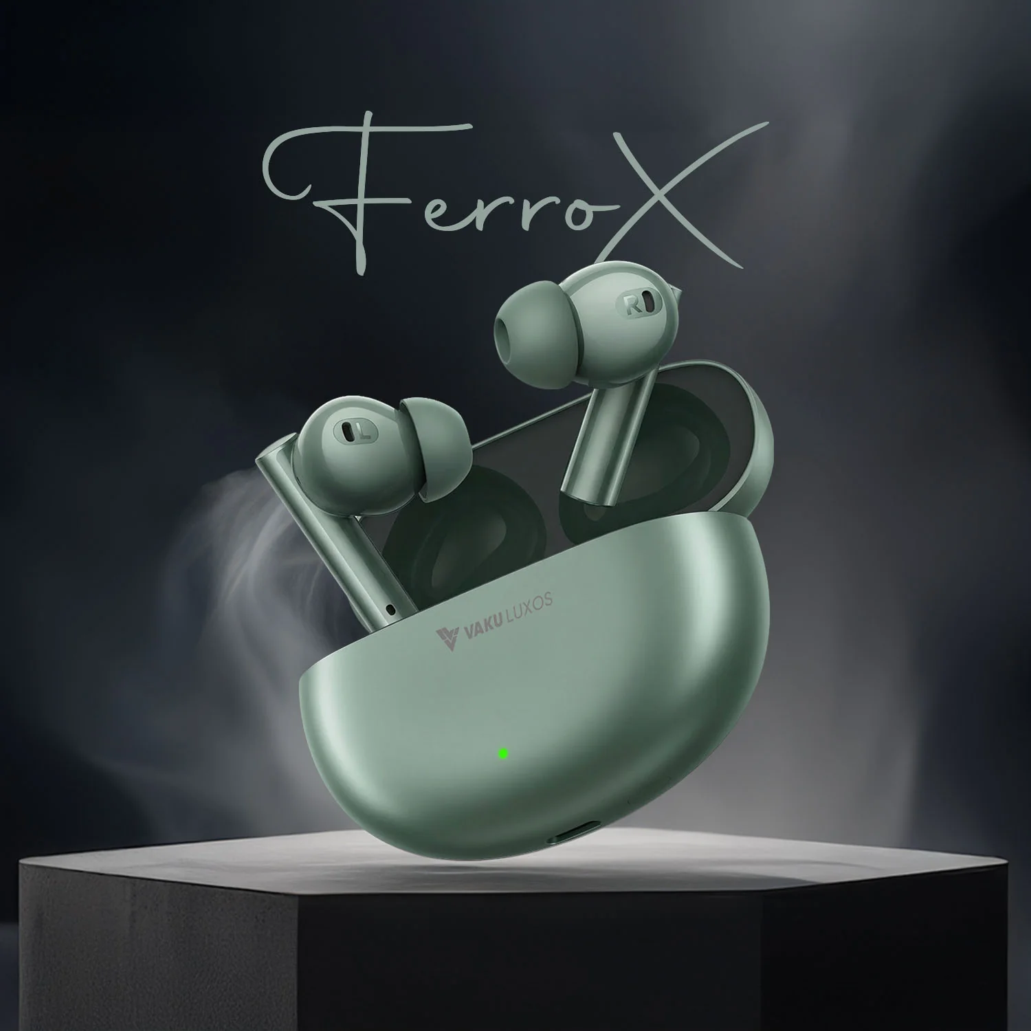 Vaku Luxos ® FERROX True Wireless Earbuds with Smart Touch Controls