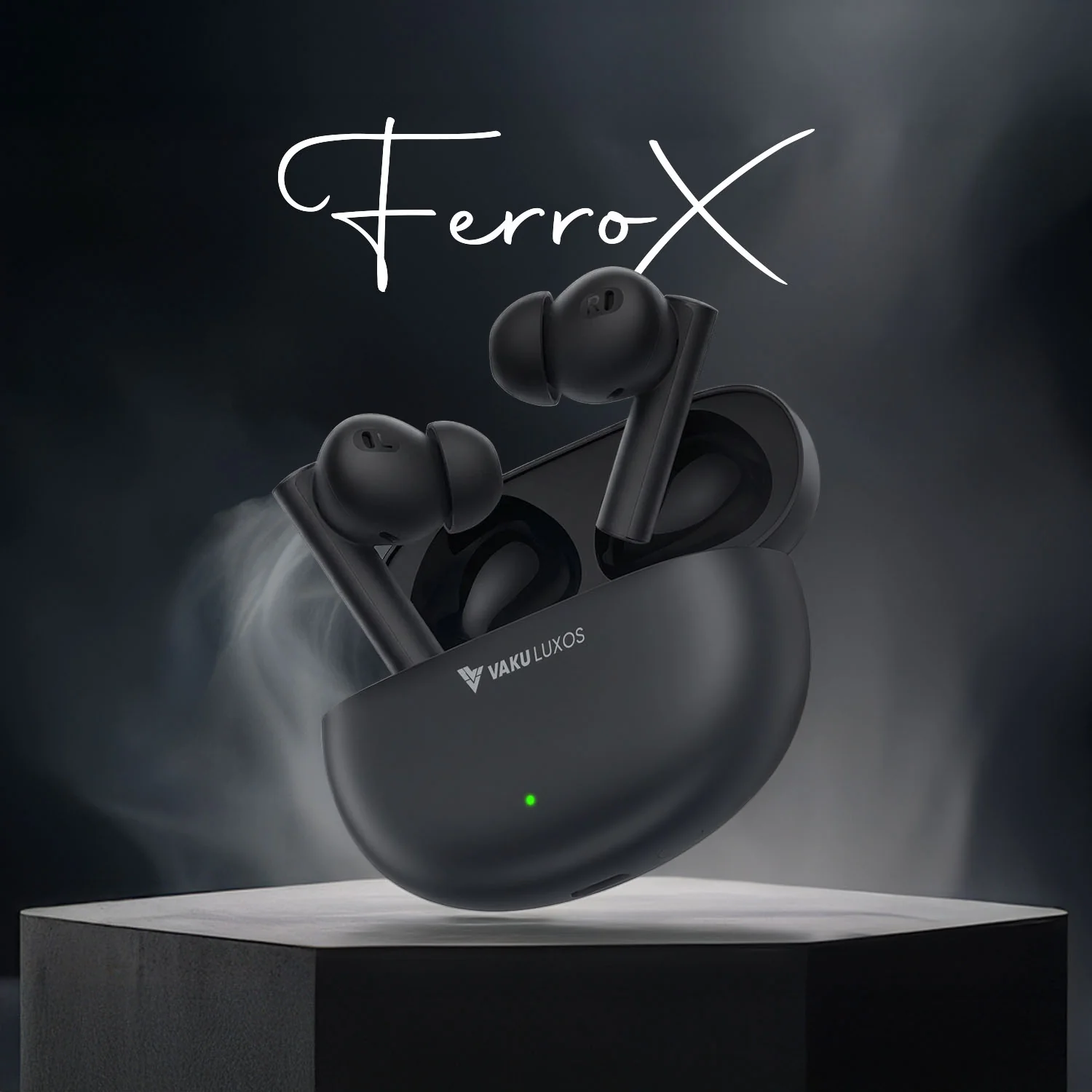 Vaku Luxos ® FERROX True Wireless Earbuds with Smart Touch Controls - Image 2