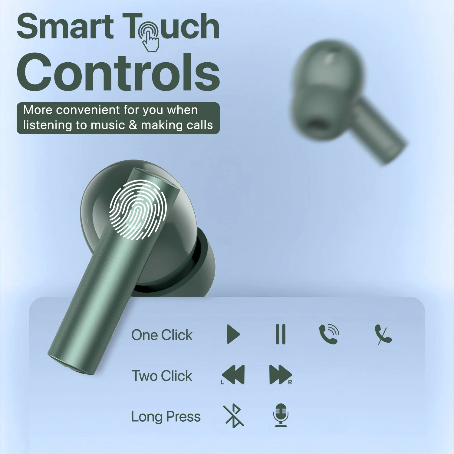 Vaku Luxos ® FERROX True Wireless Earbuds with Smart Touch Controls - Image 5