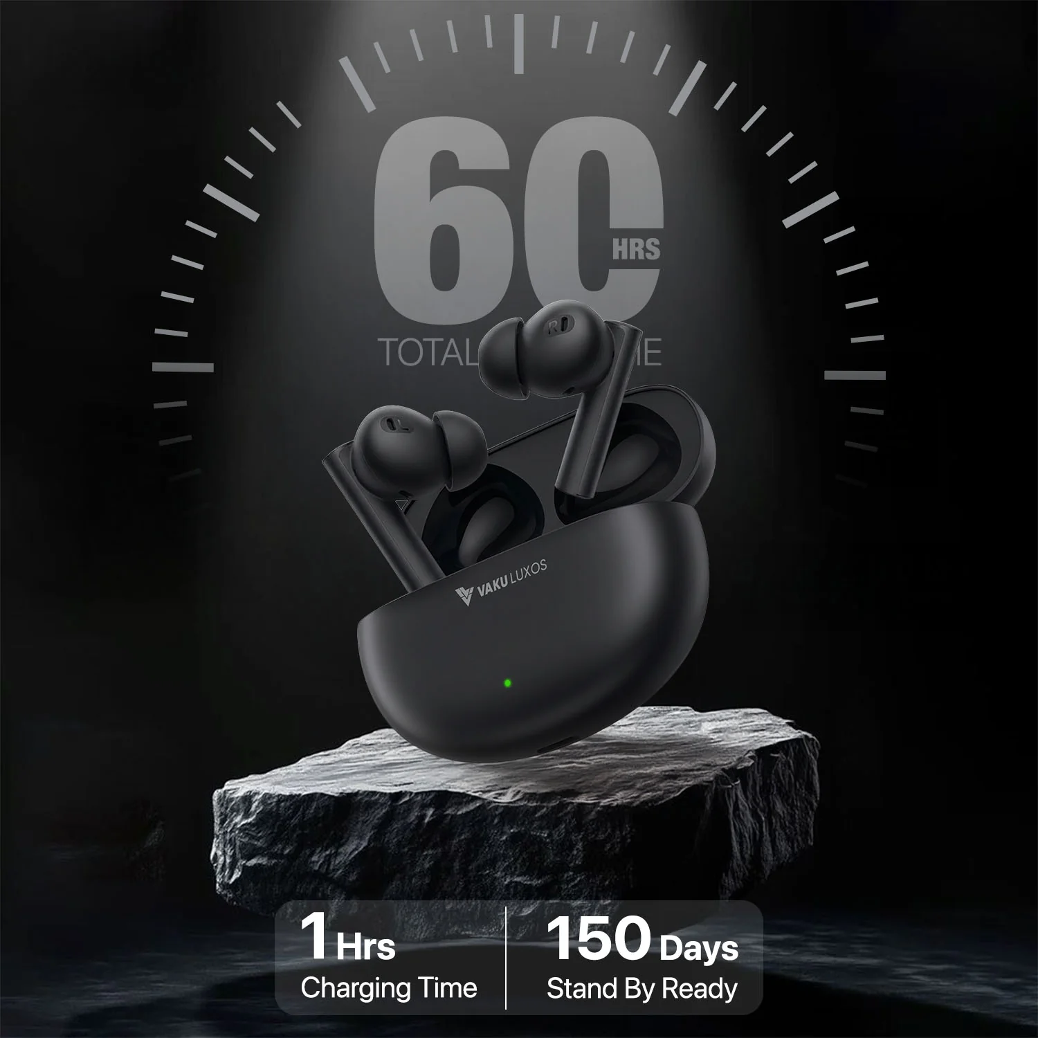 Vaku Luxos ® FERROX True Wireless Earbuds with Smart Touch Controls - Image 7