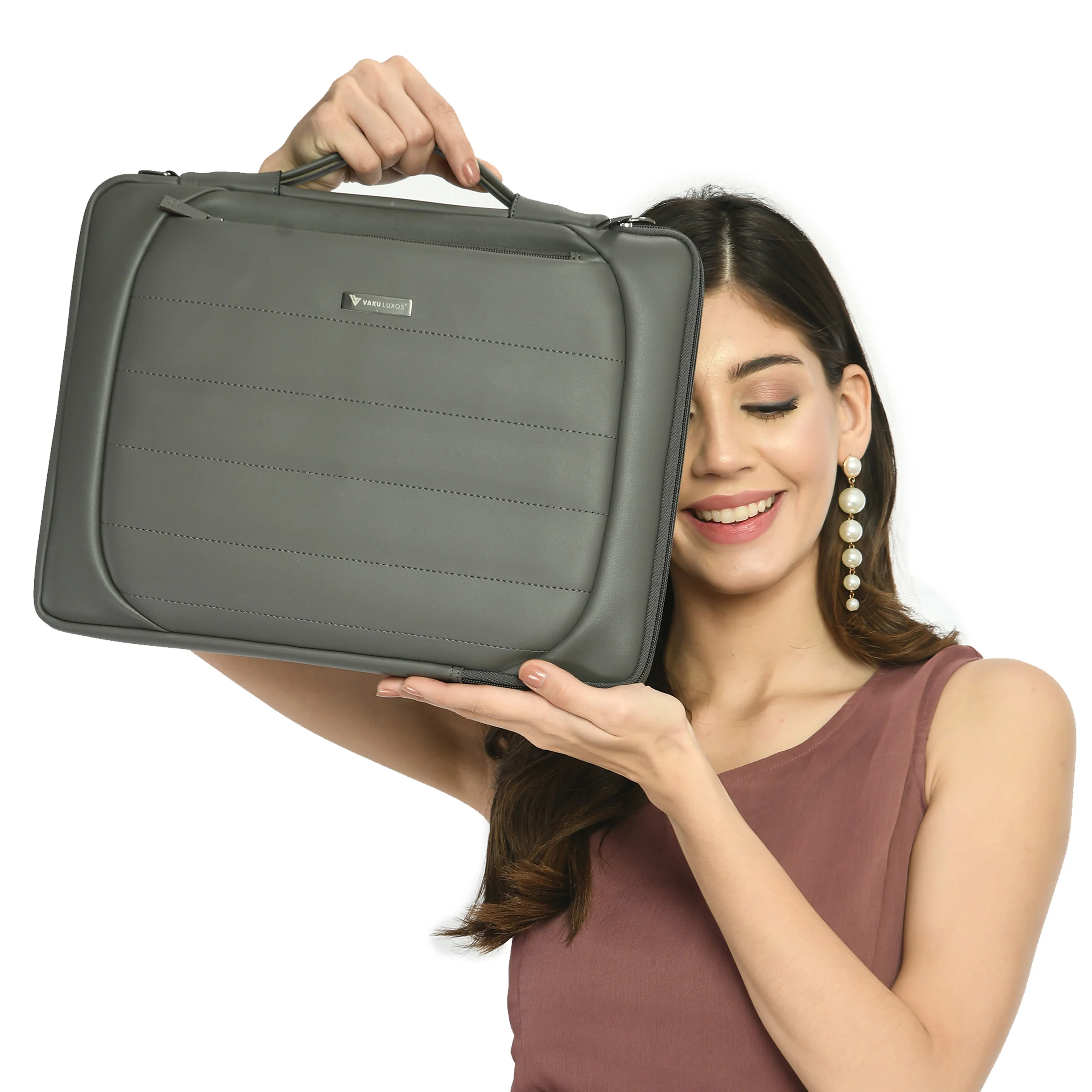Vaku Luxos® Lasa Chivelle Premium Collection Sleeve for Macbook 13"|14" with Strap highly durable - Image 10