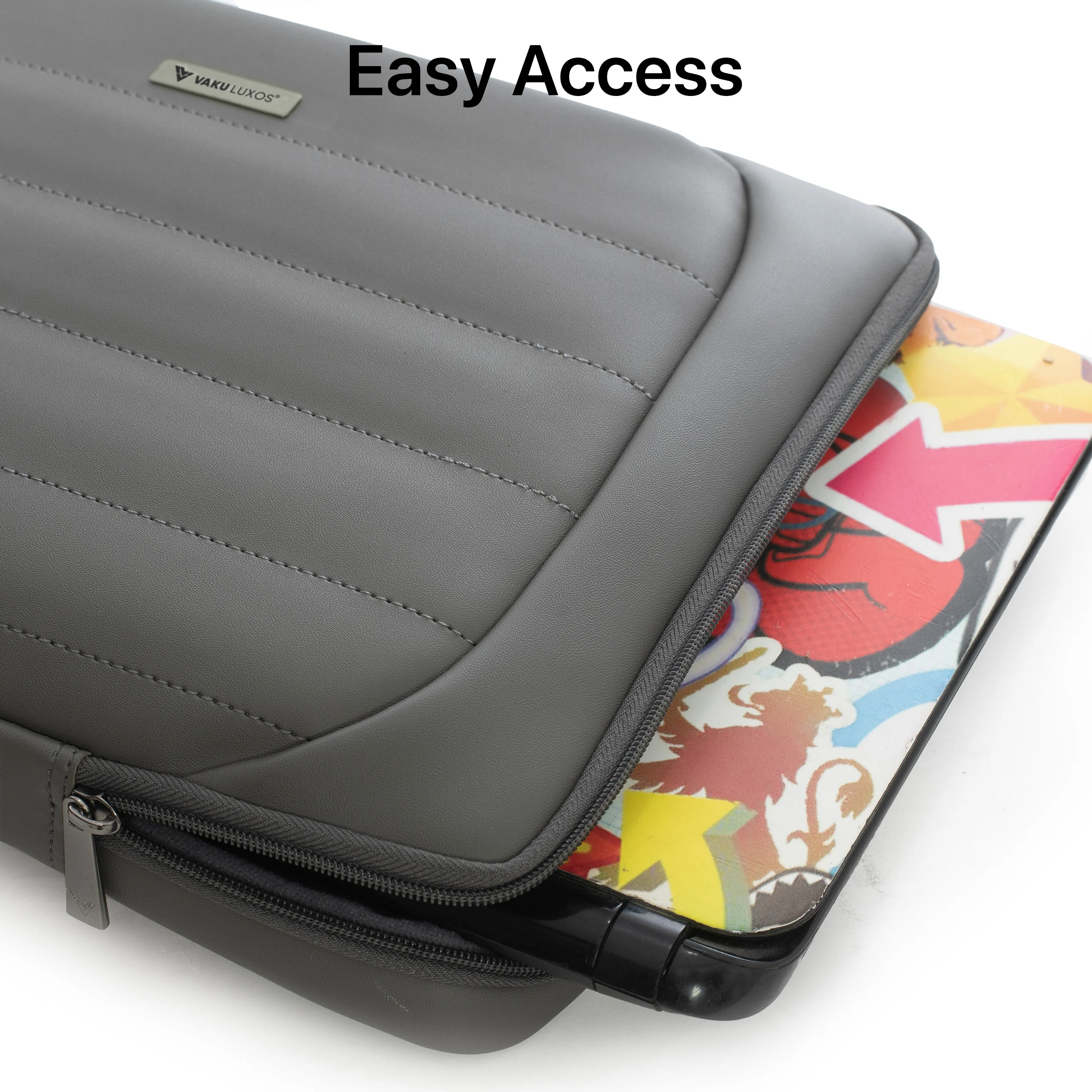 Vaku Luxos® Lasa Chivelle Premium Collection Sleeve for Macbook 13"|14" with Strap highly durable - Image 3